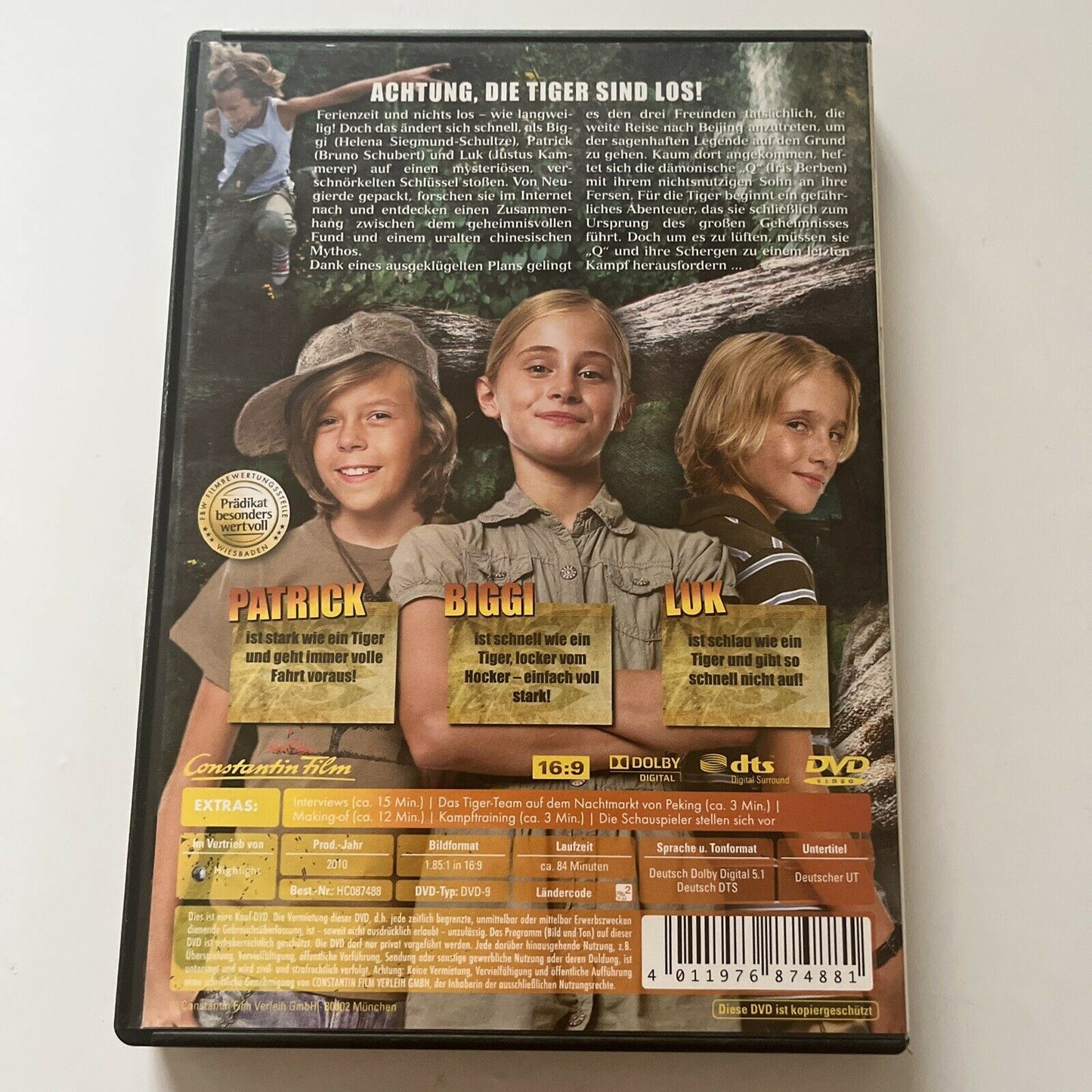 Tiger Team (DVD, 2010) German Kids Film  Justus Kammerer, Wang Deshun, Region 2