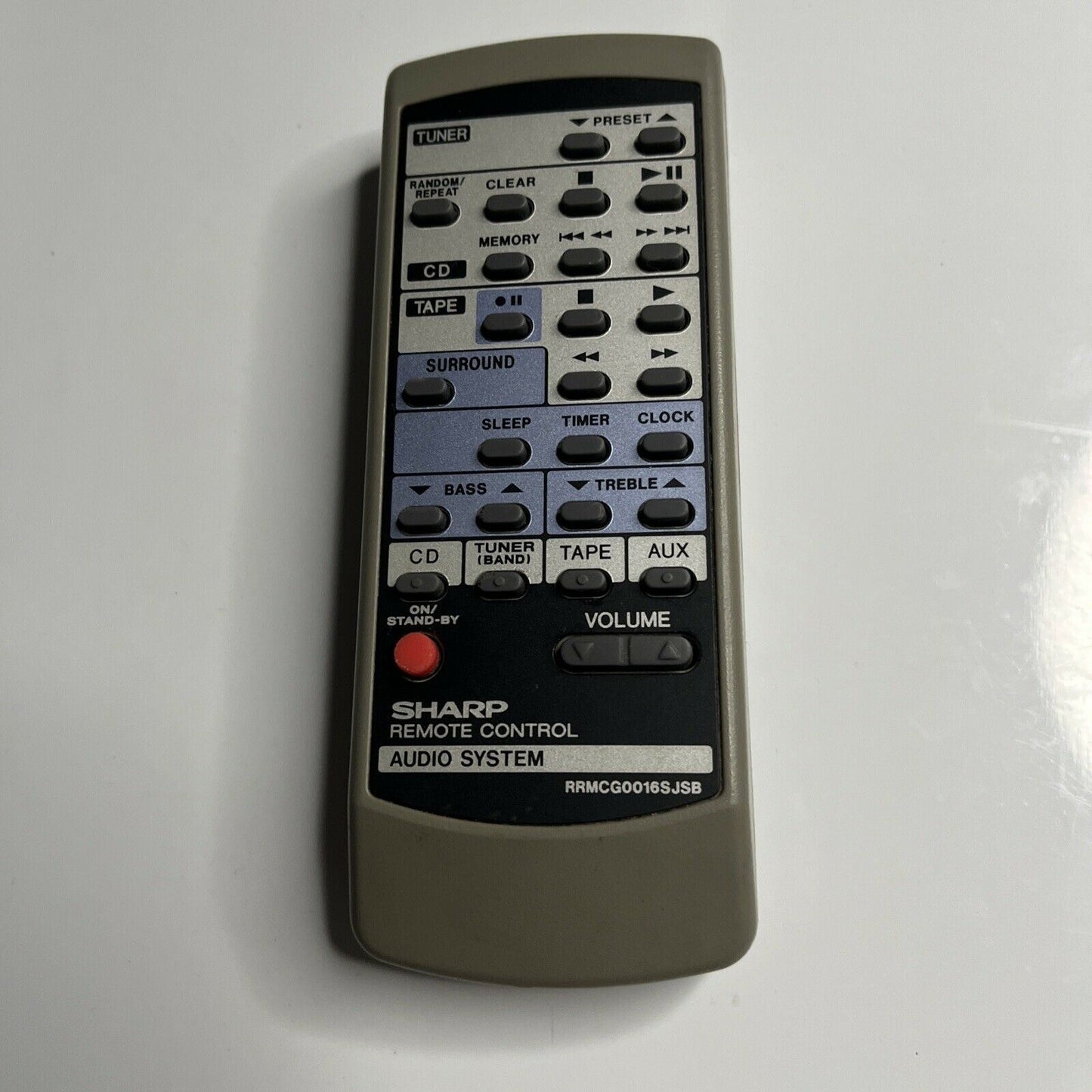 Genuine Sharp RRMCG0016SJSB Remote Control for Audio System