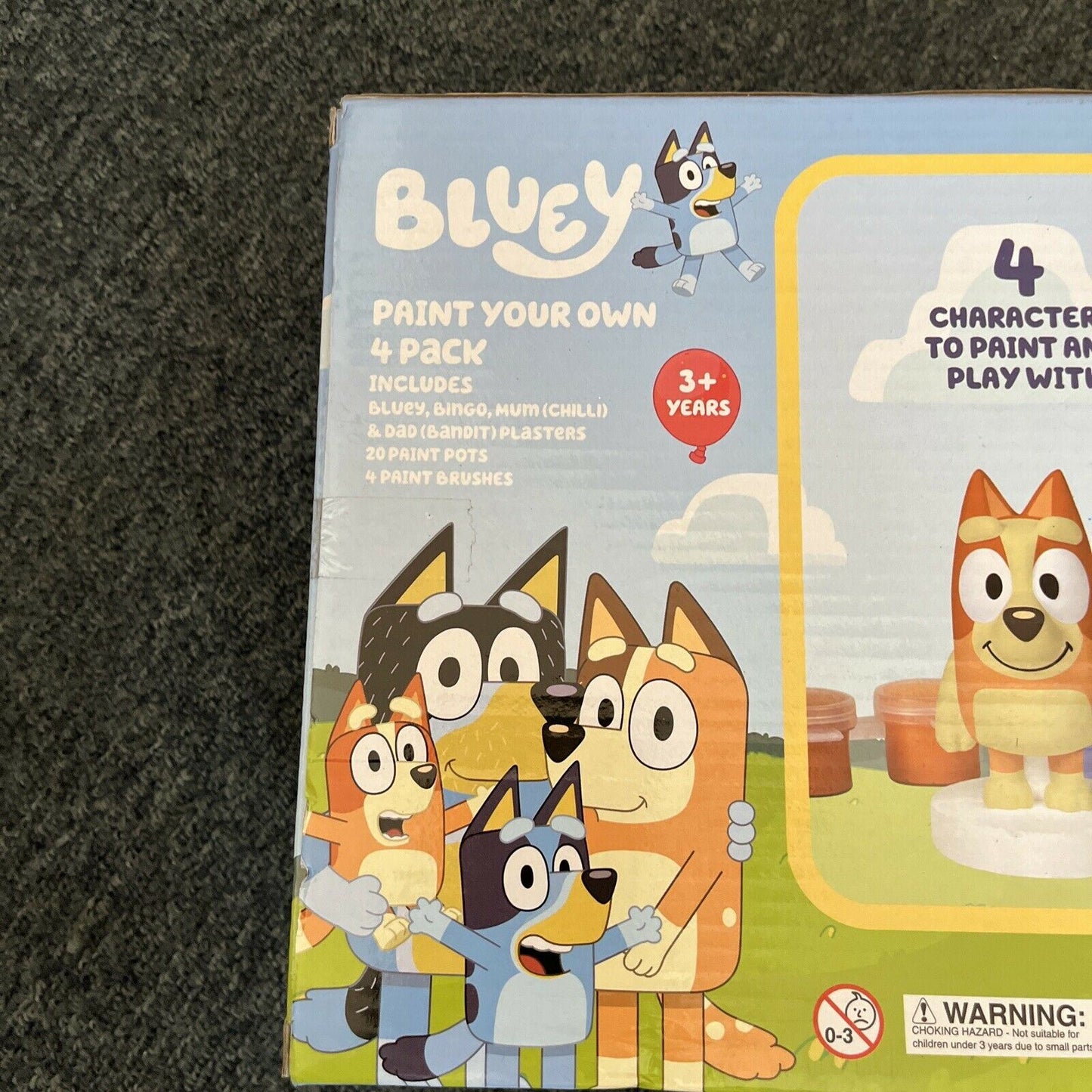 Bluey Paint Your Own Plaster 4 Pack Giftset