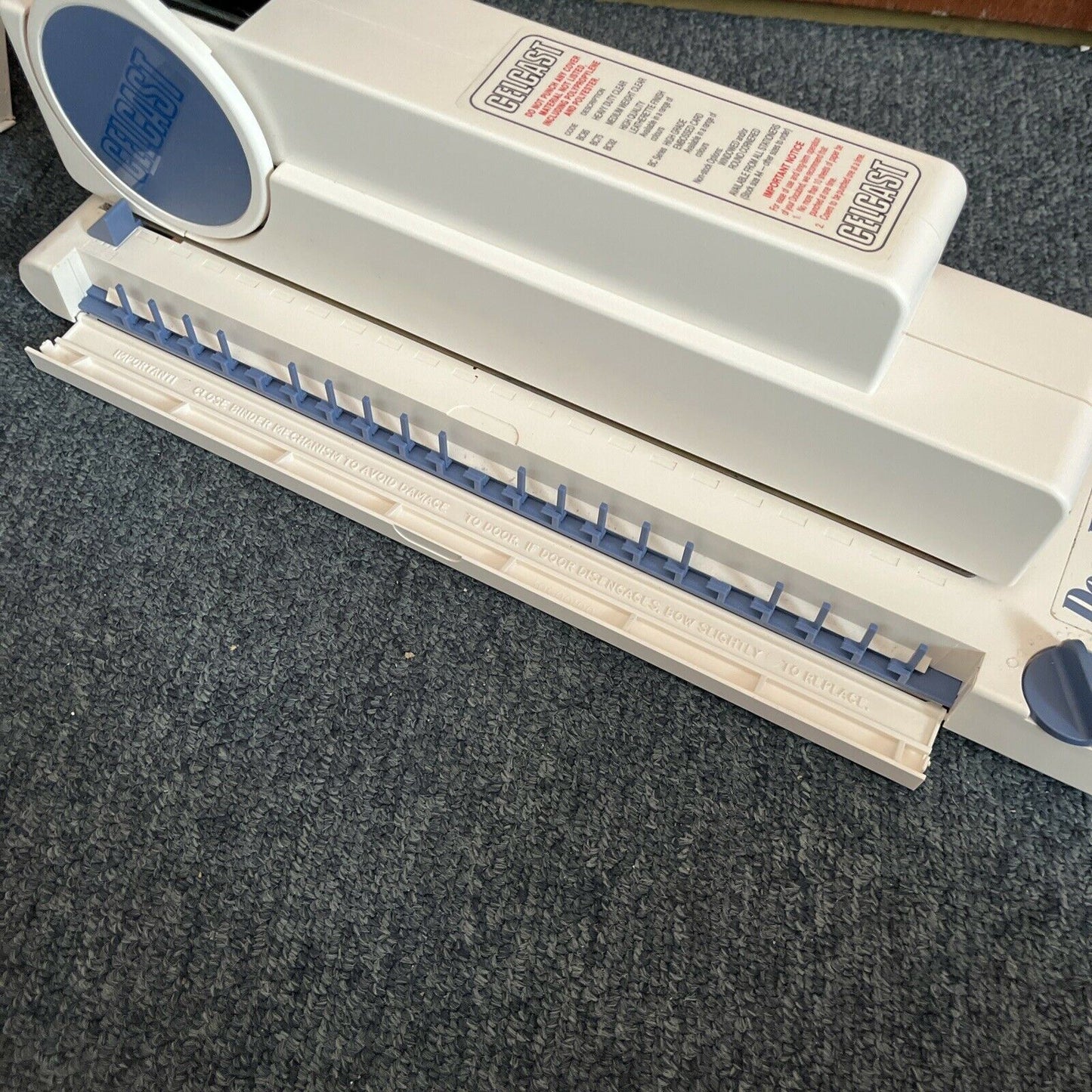 Celcast Docubind Binding & Punching Machine with Plastic Binding Combs