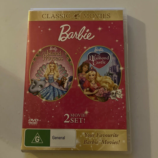 Barbie: The Island Princess / The Diamond Castle (DVD, 2-Disc) Region 4&2