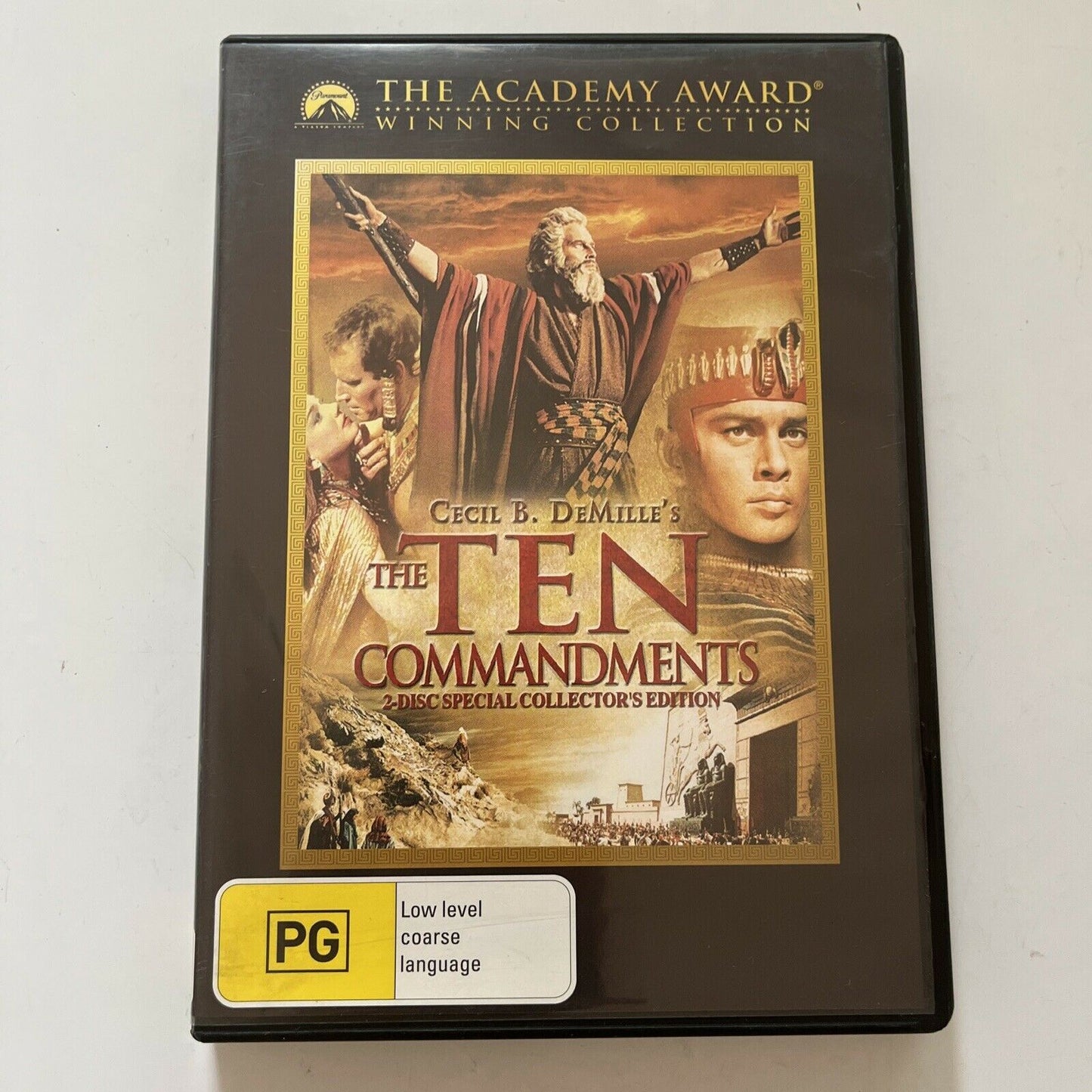 The Ten Commandments (DVD, 1956, 2-Disc) Charlton Heston, Yul Brynner Region 4