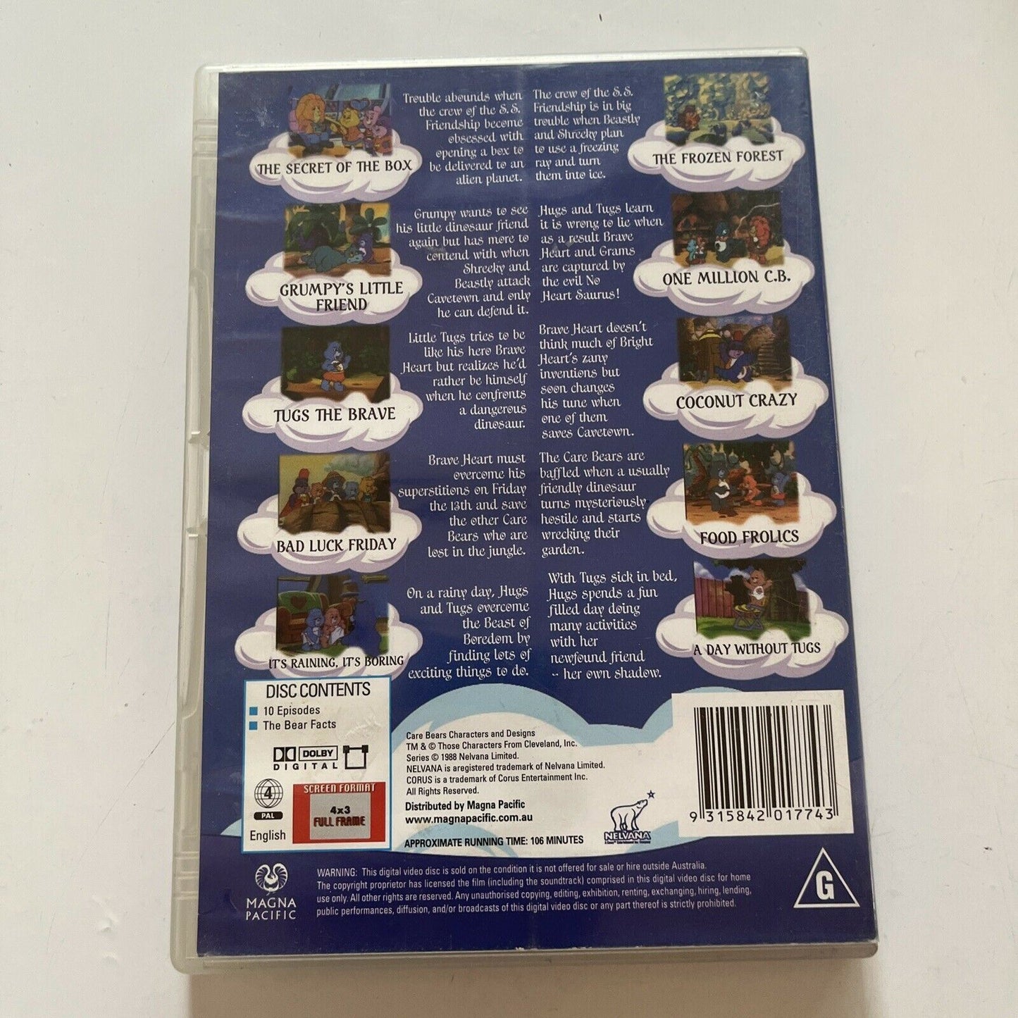 Care Bears : Vol 10 (DVD, 1988) Region 4