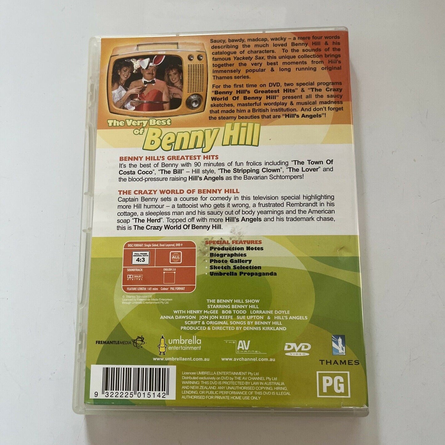 Benny Hill - Double Helpings (1990-98) (DVD, 1990) All Regions