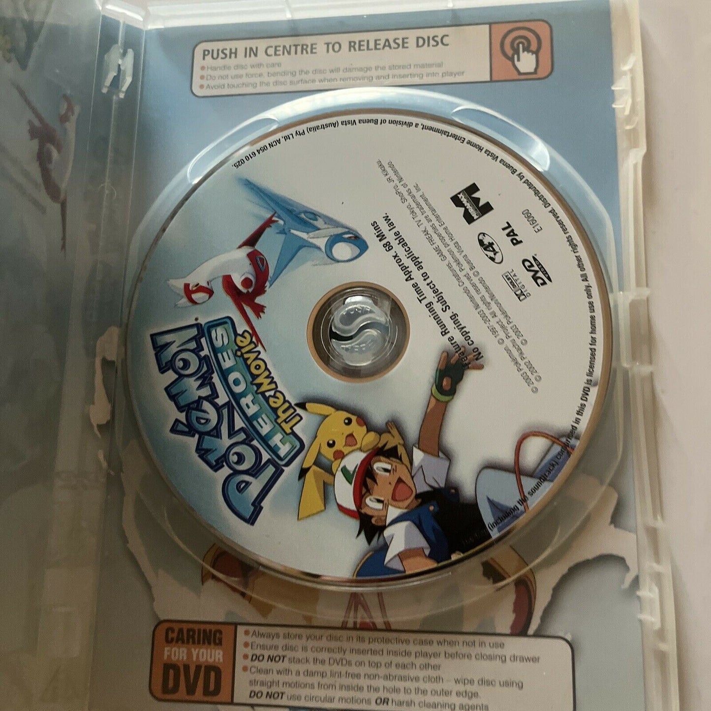 Pokemon Heroes - The Movie (DVD, 2003) Region 4