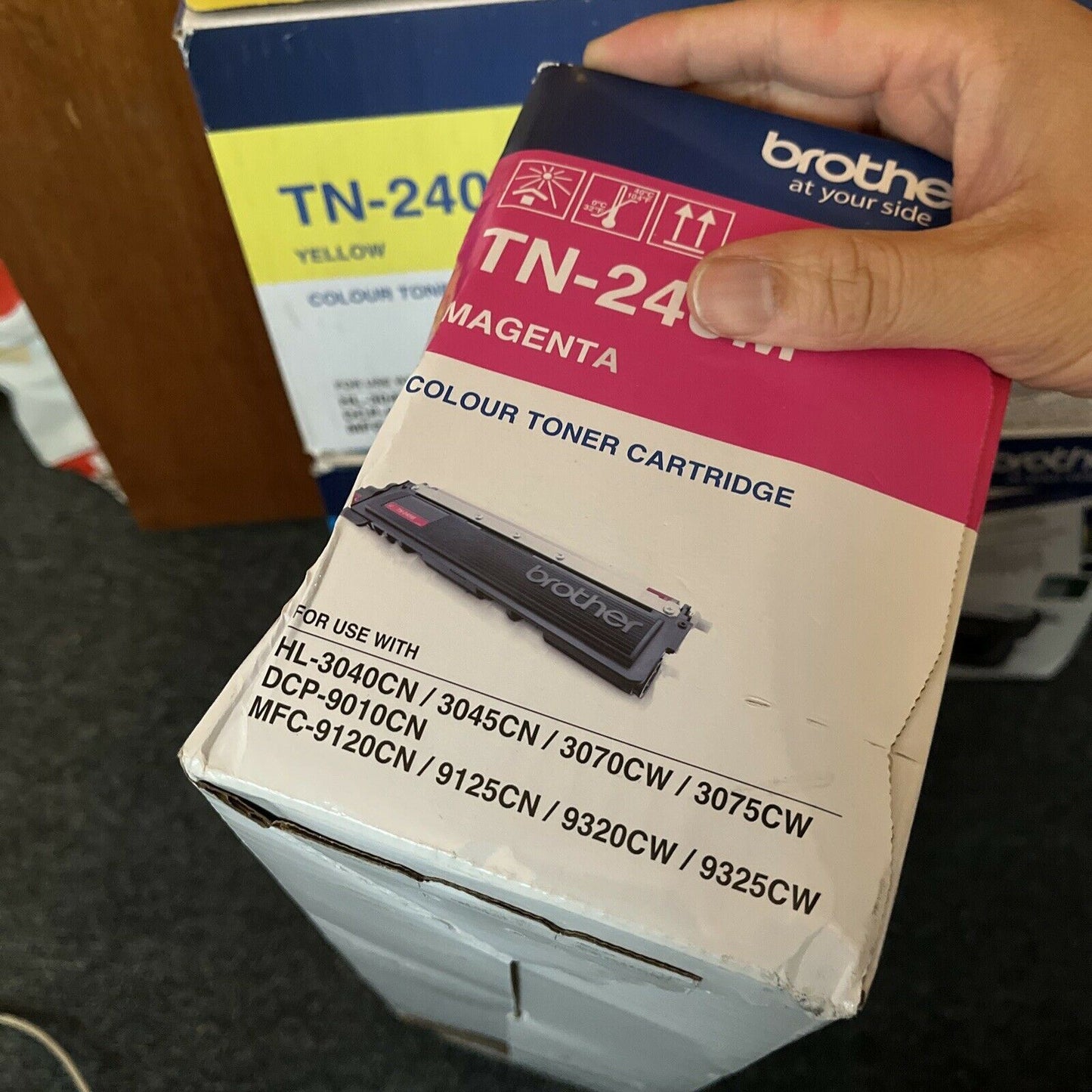 Brother GENUINE TN-240Y TN-240C TN-240M Toner Cartridge Magenta, Yellow, Cyan