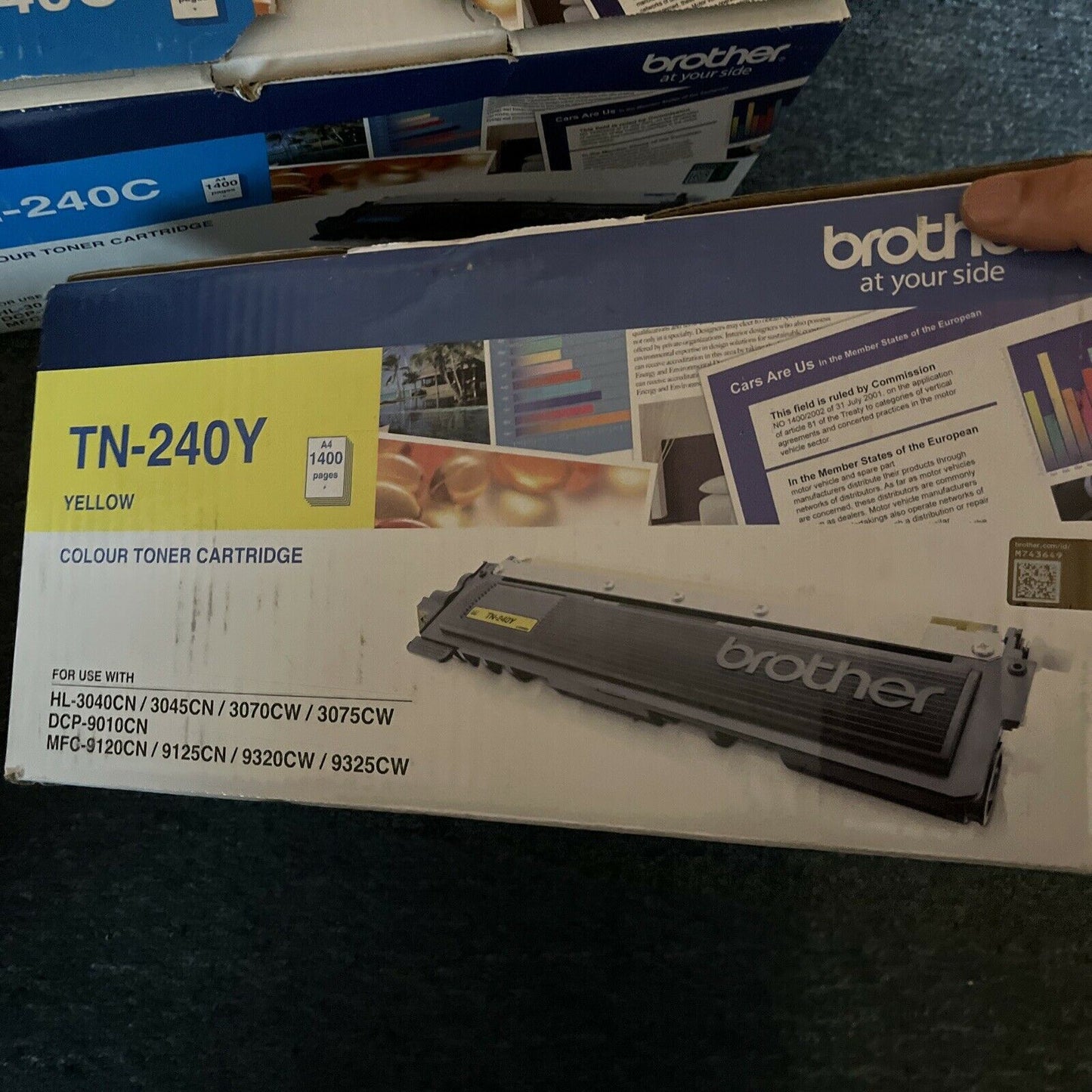 Brother GENUINE TN-240Y TN-240C TN-240M Toner Cartridge Magenta, Yellow, Cyan