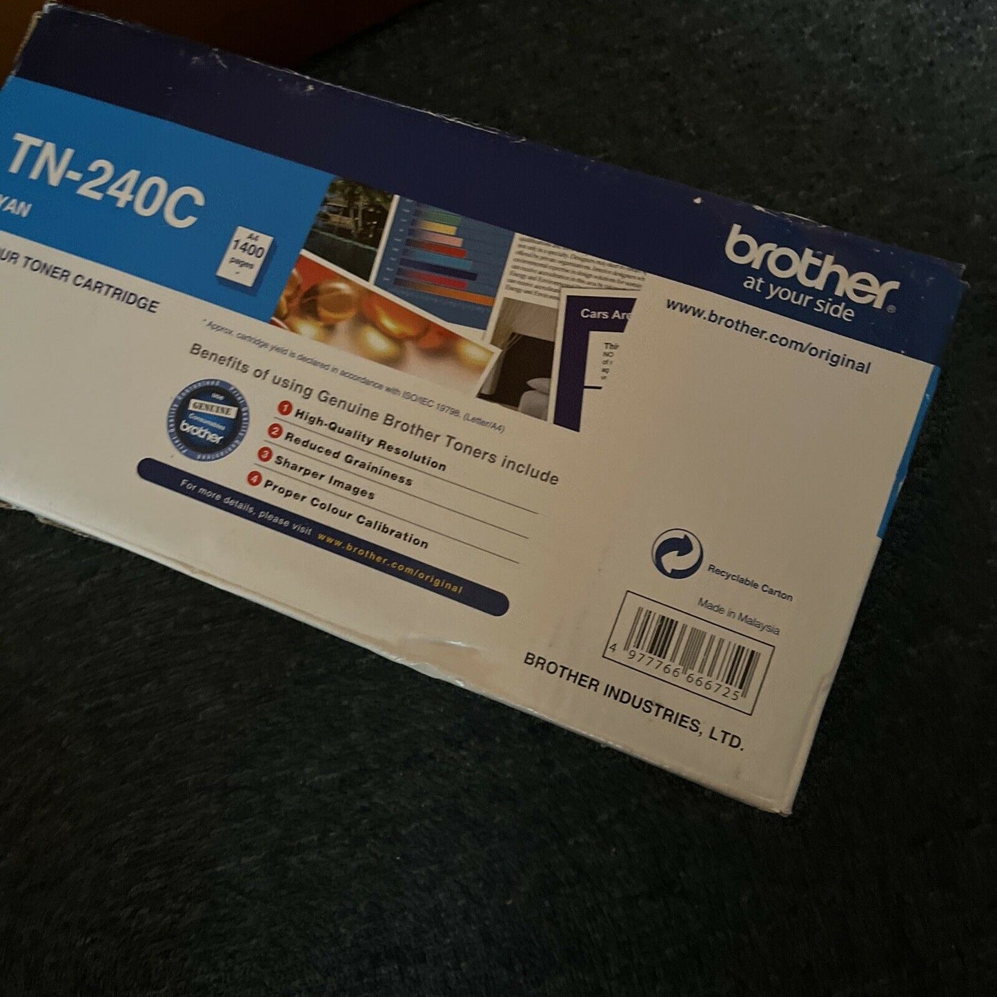 Brother GENUINE TN-240Y TN-240C TN-240M Toner Cartridge Magenta, Yellow, Cyan