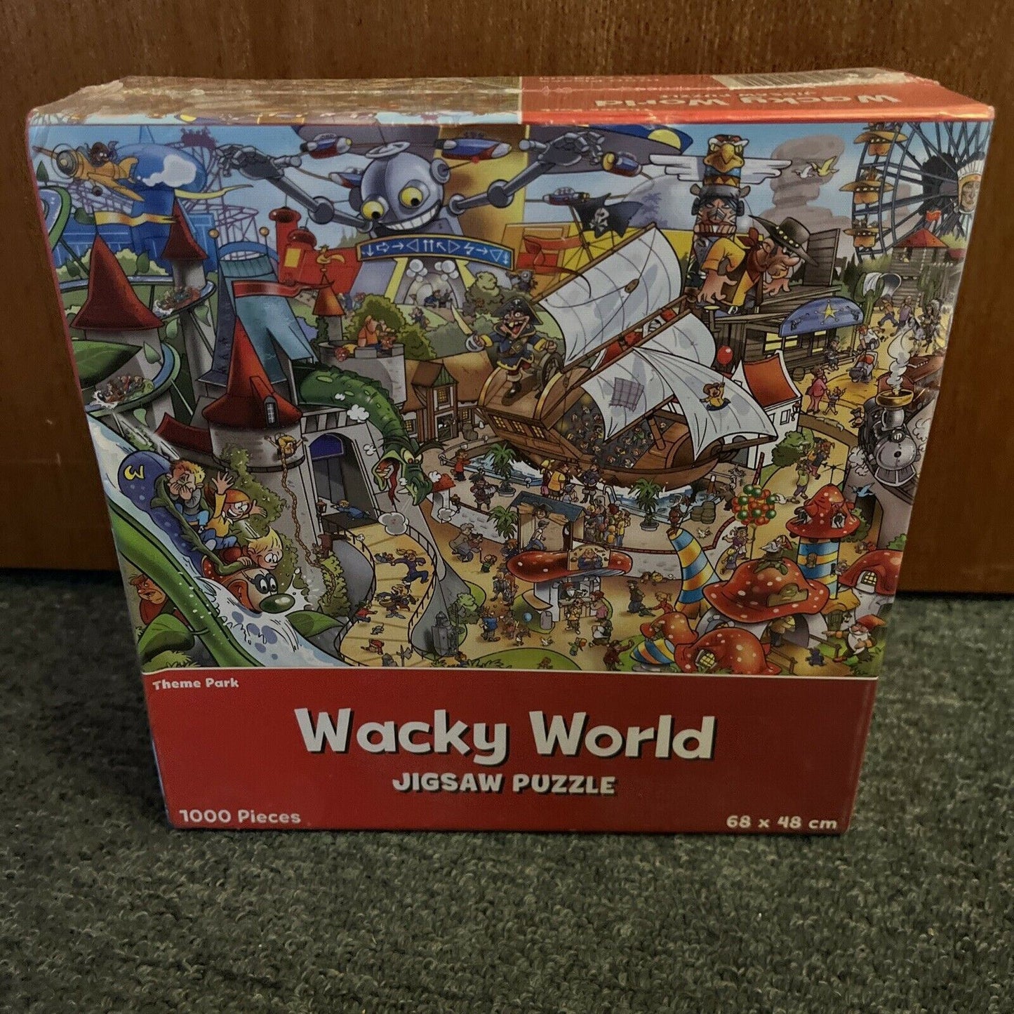 *New Sealed* Wacky World - Theme Park 1000 Piece Jigsaw Puzzle