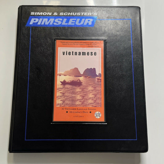 Pimsleur: Vietnamese Language Lessons Simon & Schuster's (CD, 2004, 16-Disc)