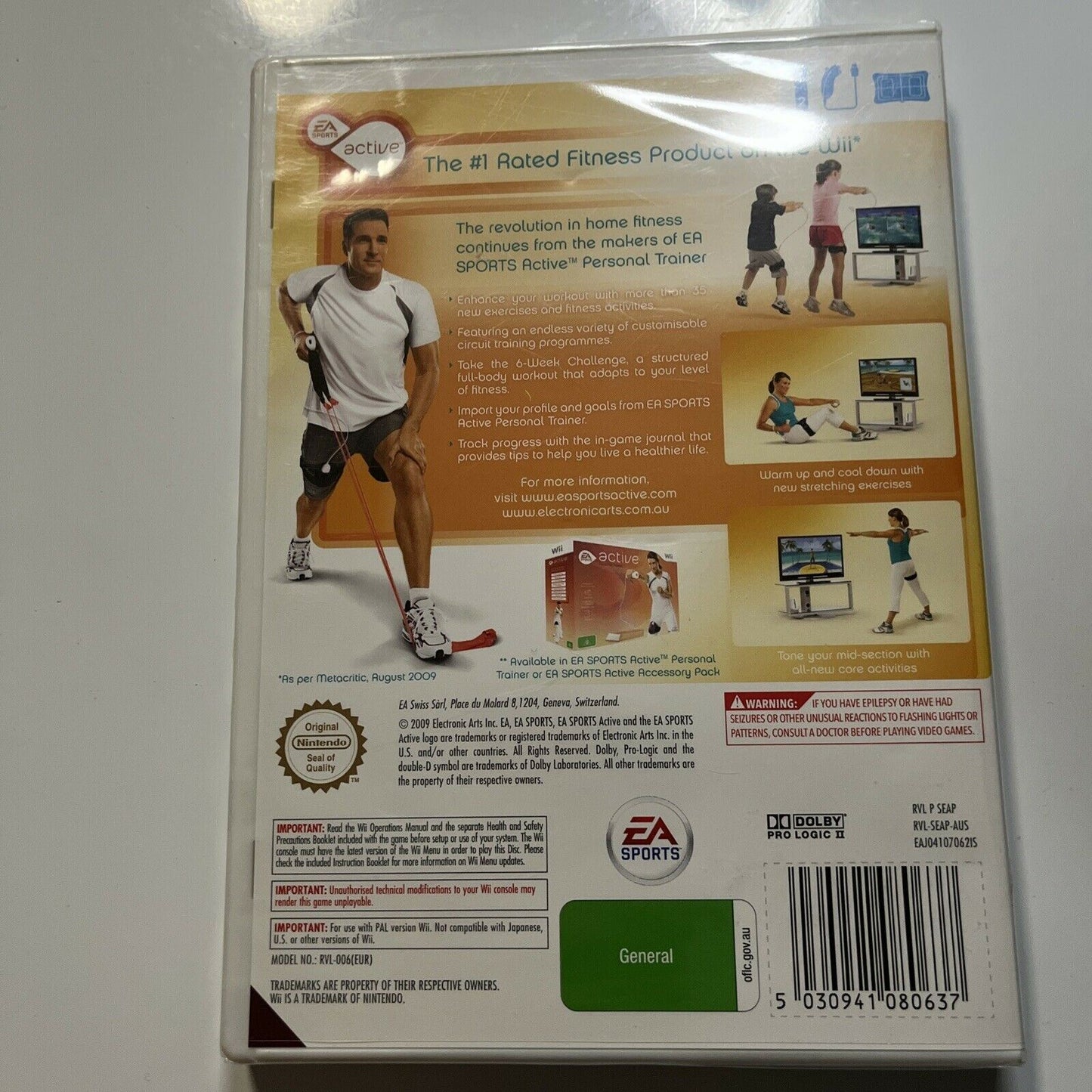 *New Sealed* Active: More Workouts (Nintendo Wii)  PAL