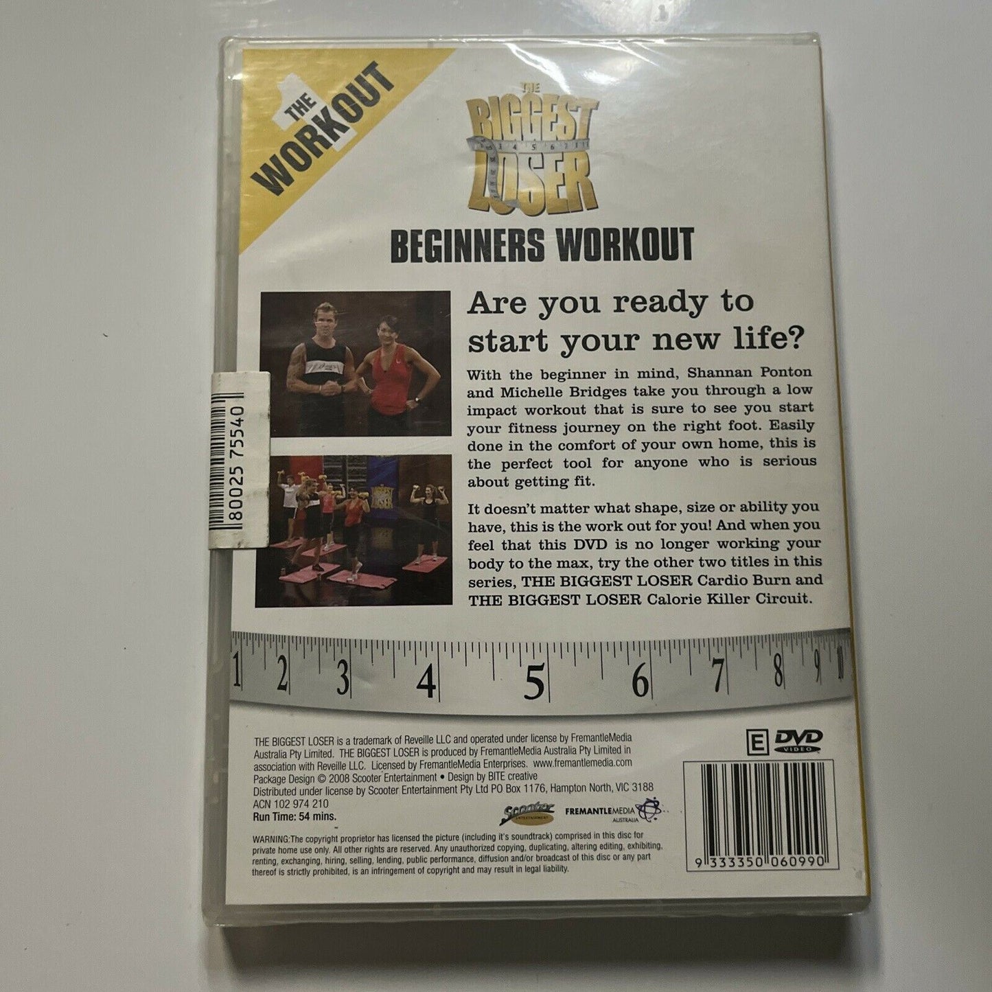 *New* The Biggest Loser Beginners Workout (DVD 2008) Michelle Bridges Region 4