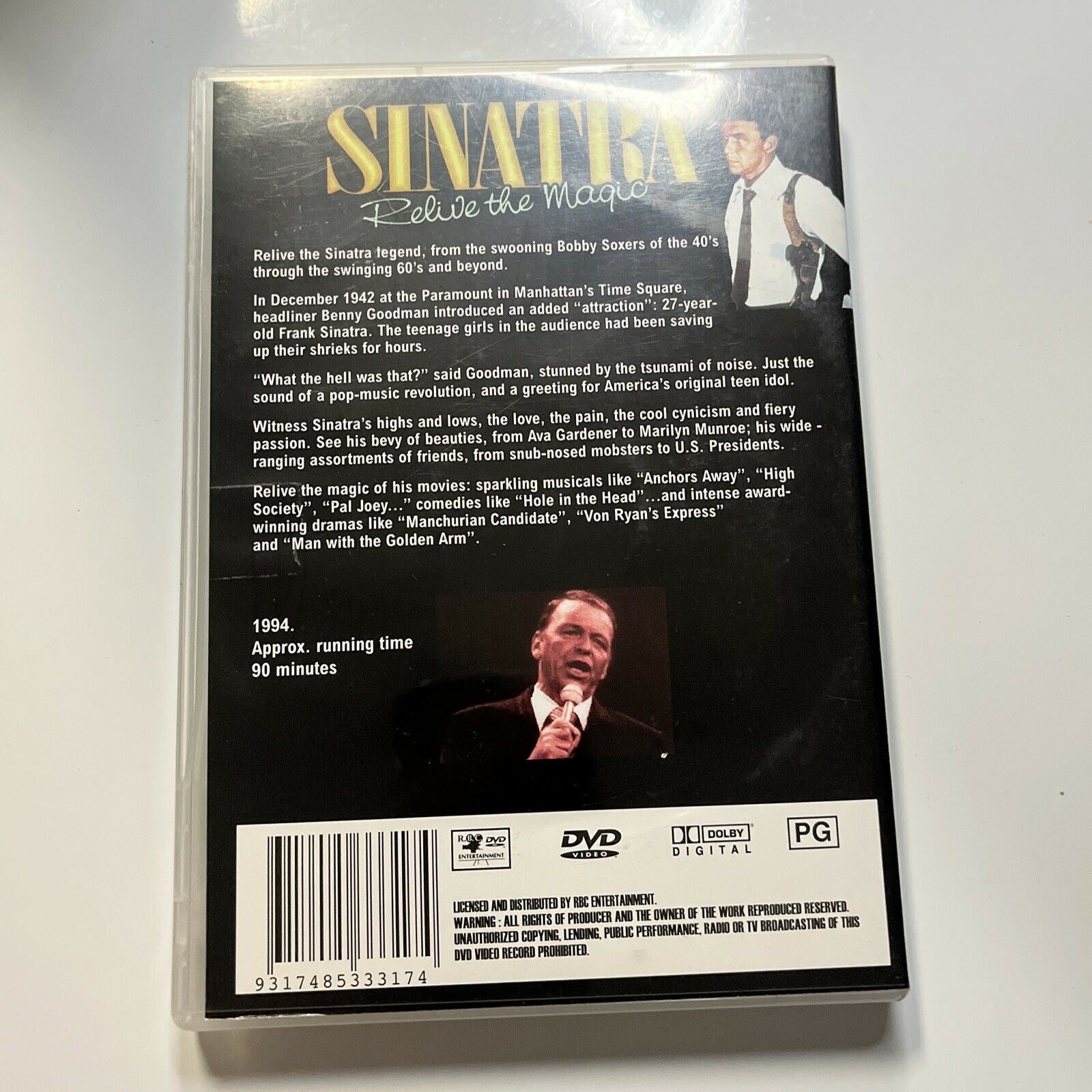 Frank Sinatra - Relive The Magic (DVD) All Regions – Retro Unit