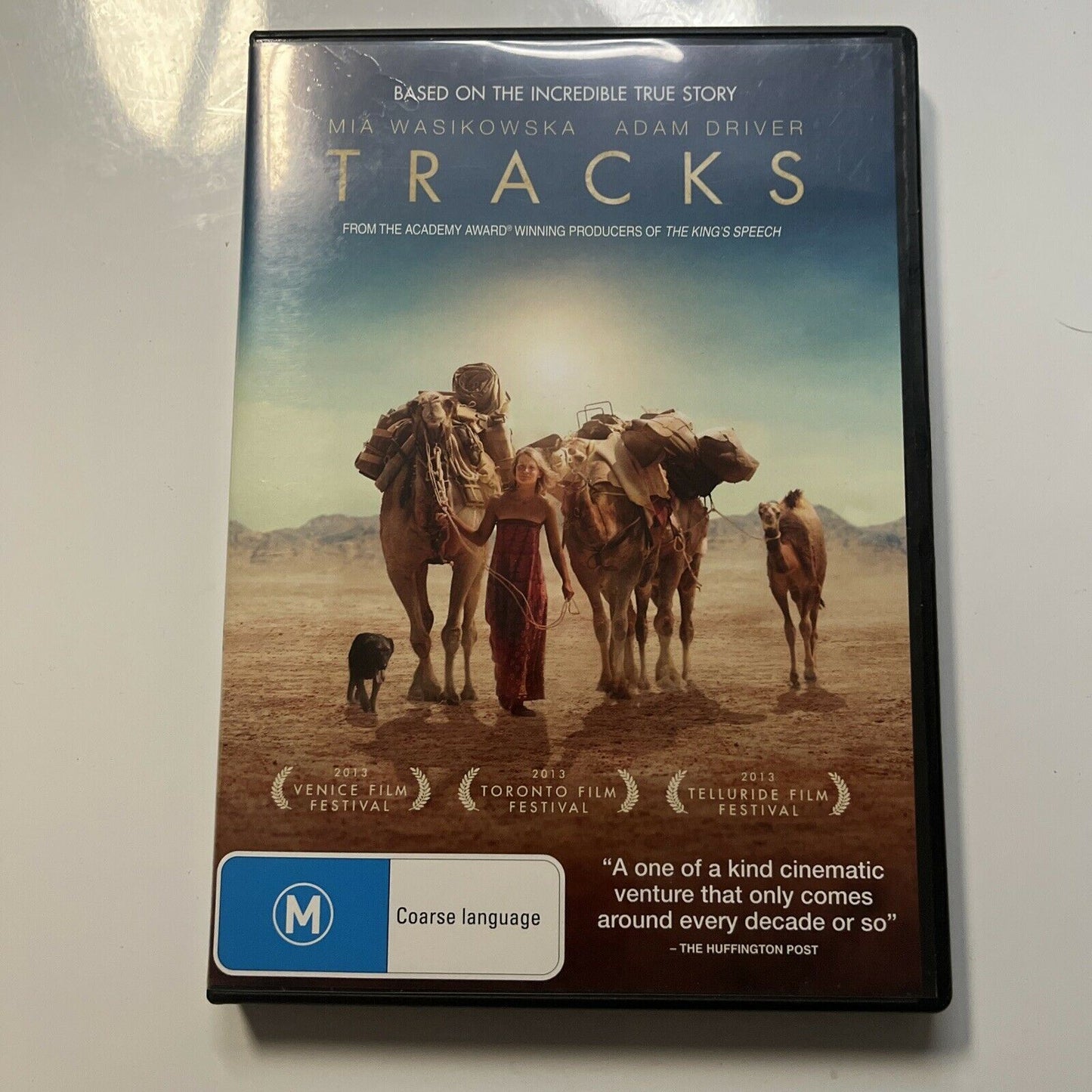 Tracks (DVD, 2013) Mia Wasikowska, Adam Driver, Emma Booth, Region 4
