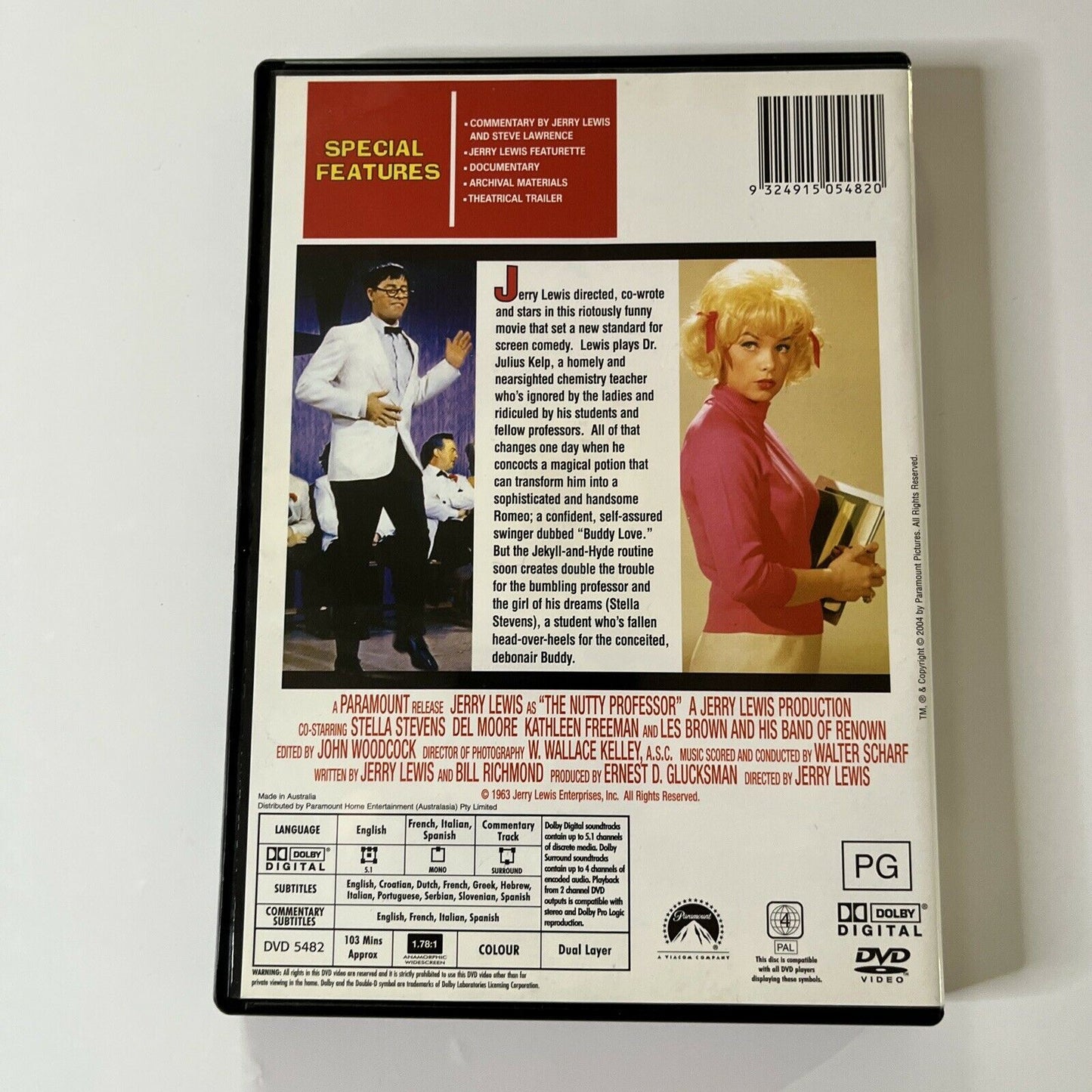 The Nutty Professor - Special Edition (DVD, 1963)