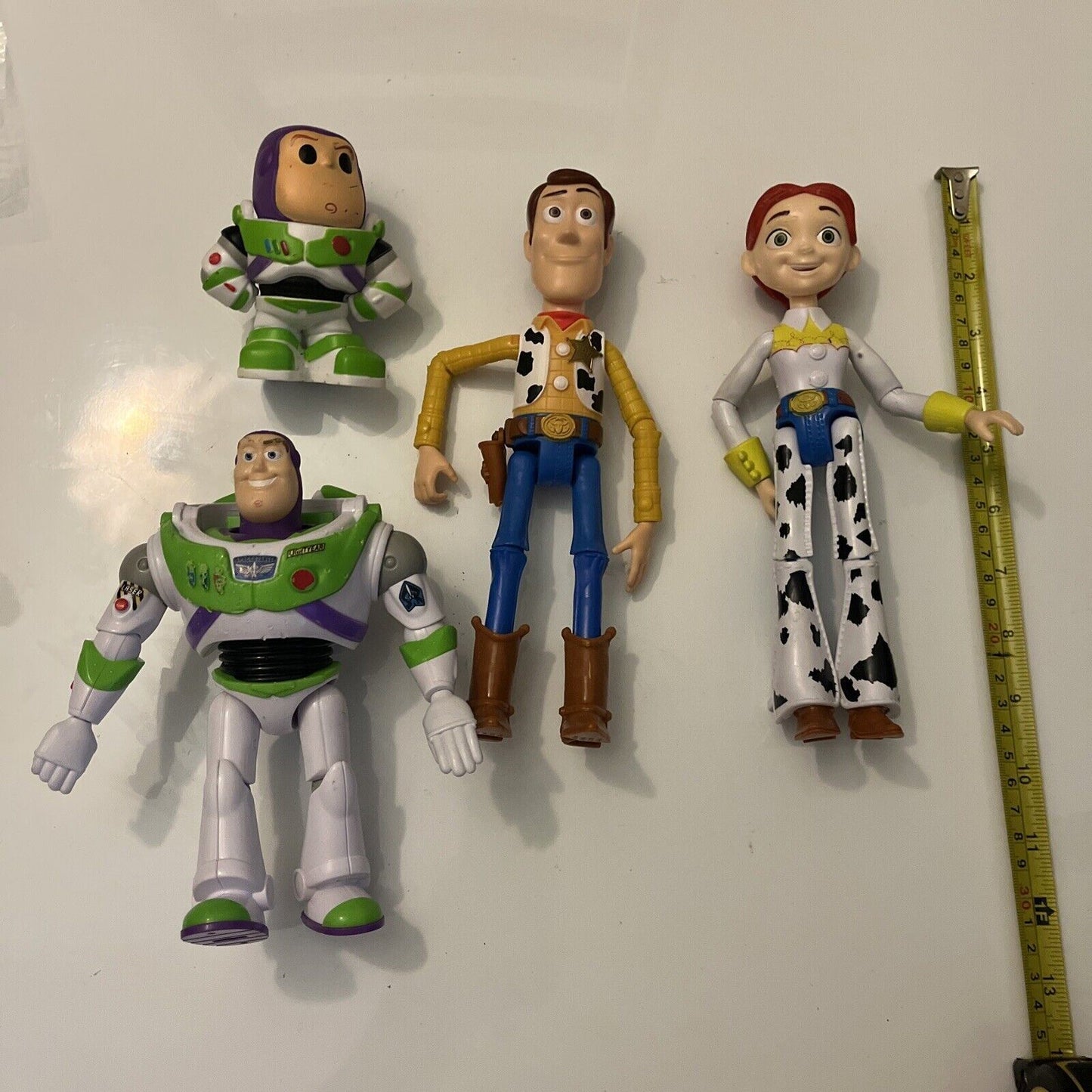 Toy Story Figures: Jessie 7" 2017, Woody 8" 2018, Buzz Lightyear 7" 2018 & 4"
