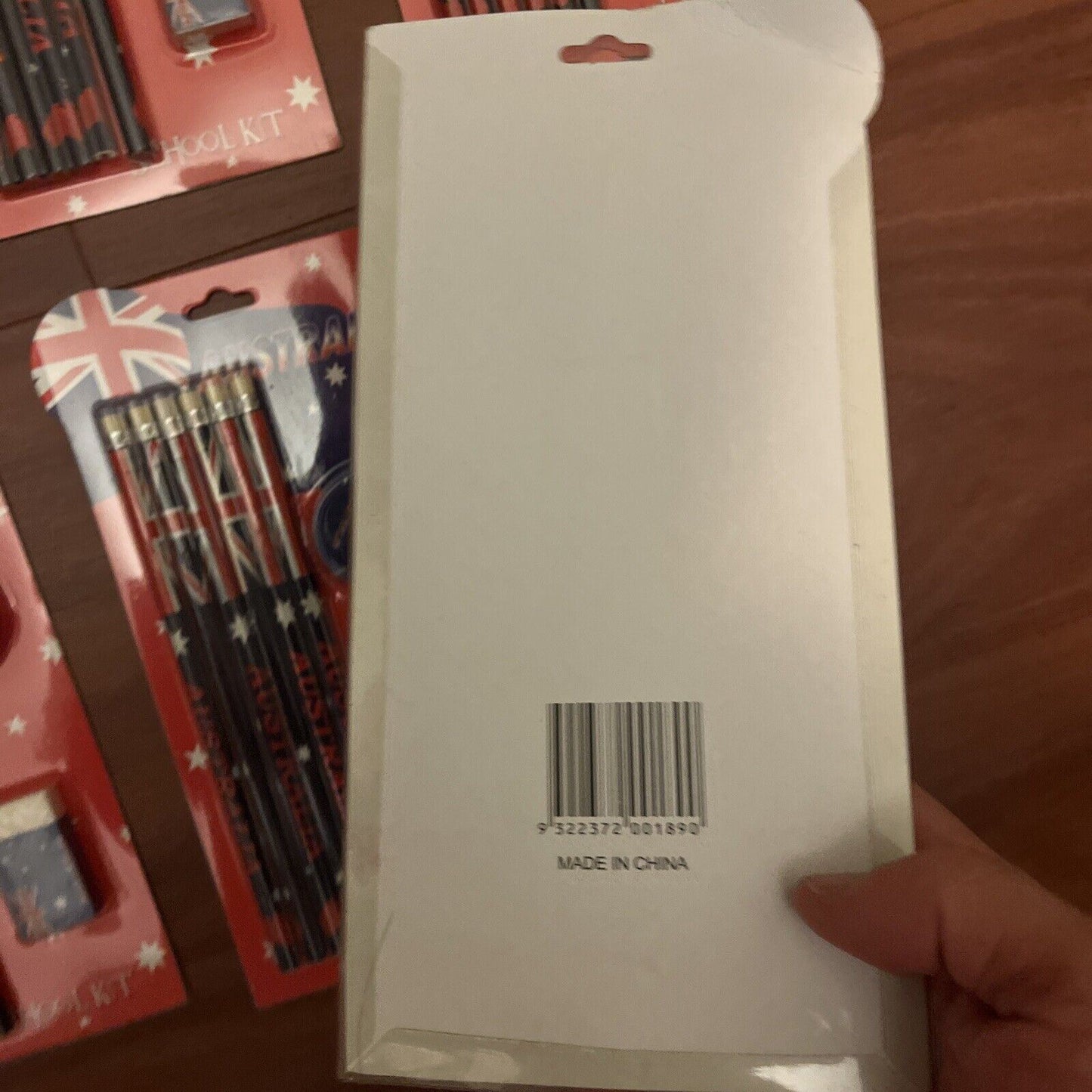 8x Australia School Kit - 6 Pencils, Eraser & Pencil Sharpener