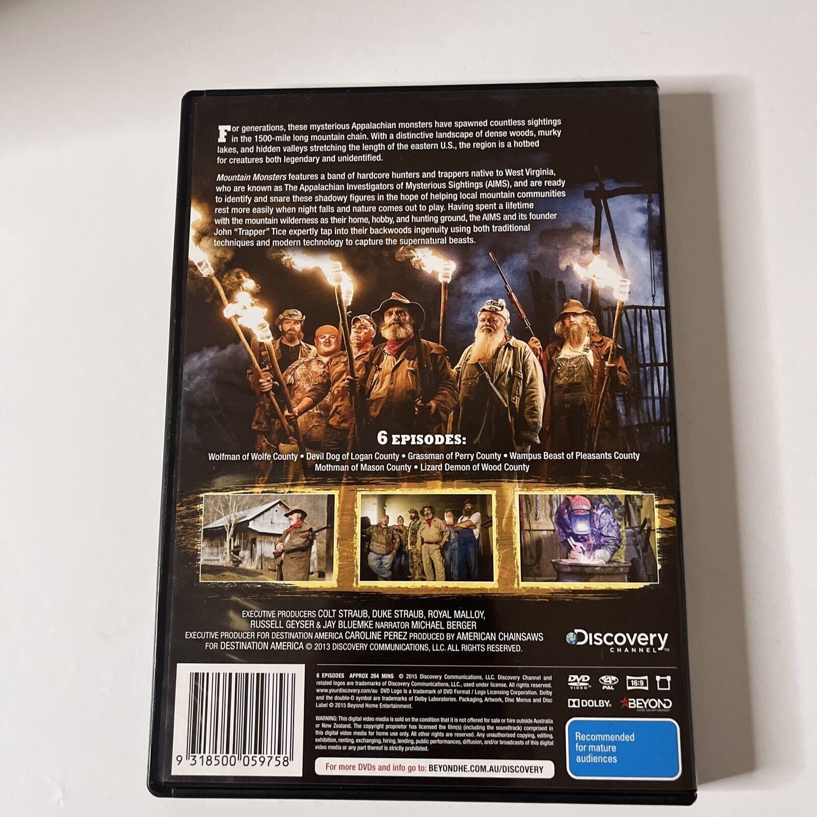 mountain monsters dvd Mountain Monsters : Season 1 (DVD, 2013, 2-Disc) John Tice, Bill Neff, Region 4