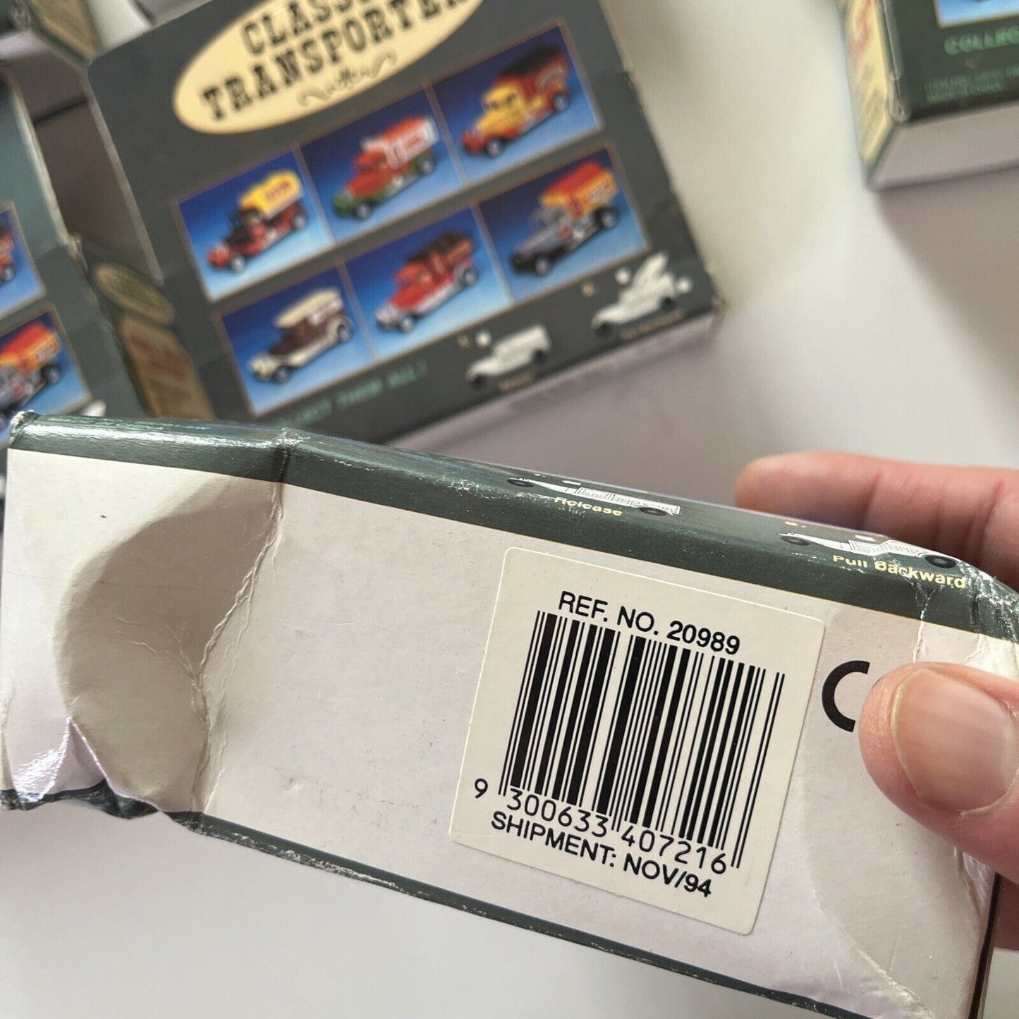 7x Classic Transporter Die Cast Truck Pull Back Action