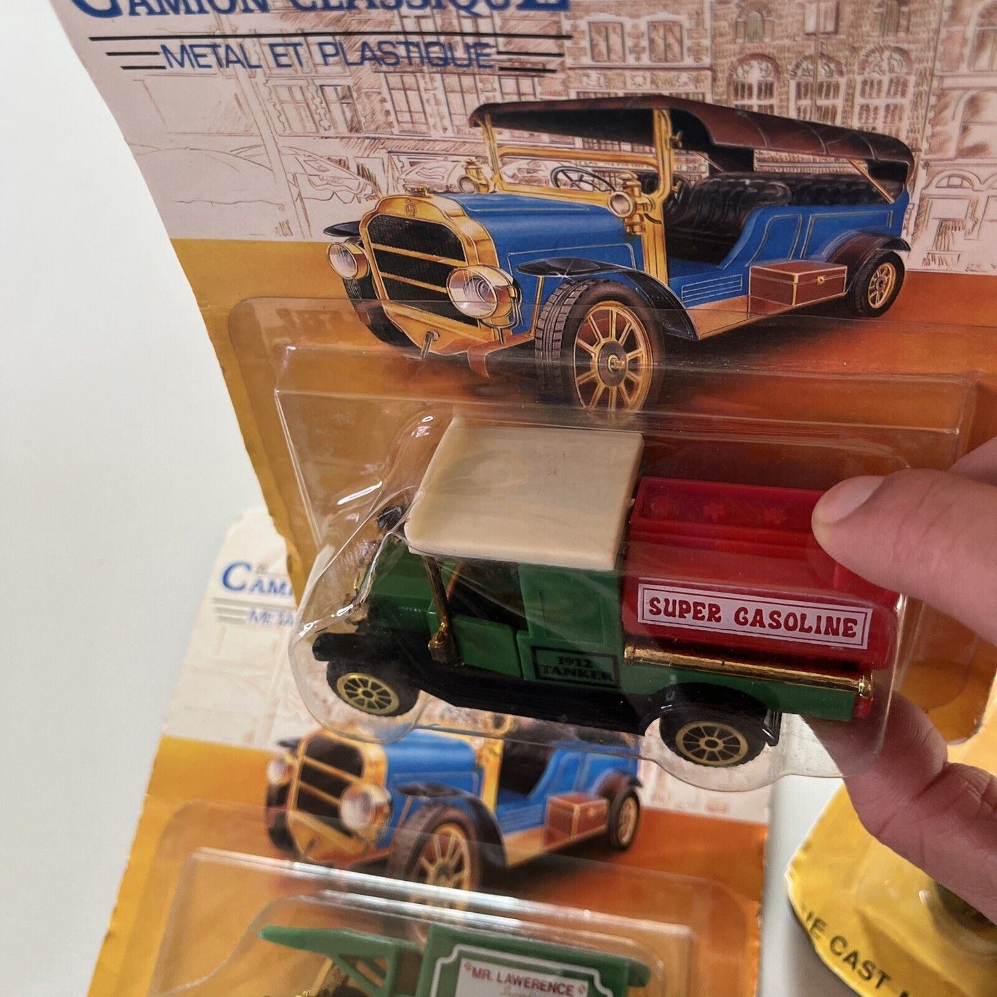 3x Camion Classiqie Die Cast Metal Trucks