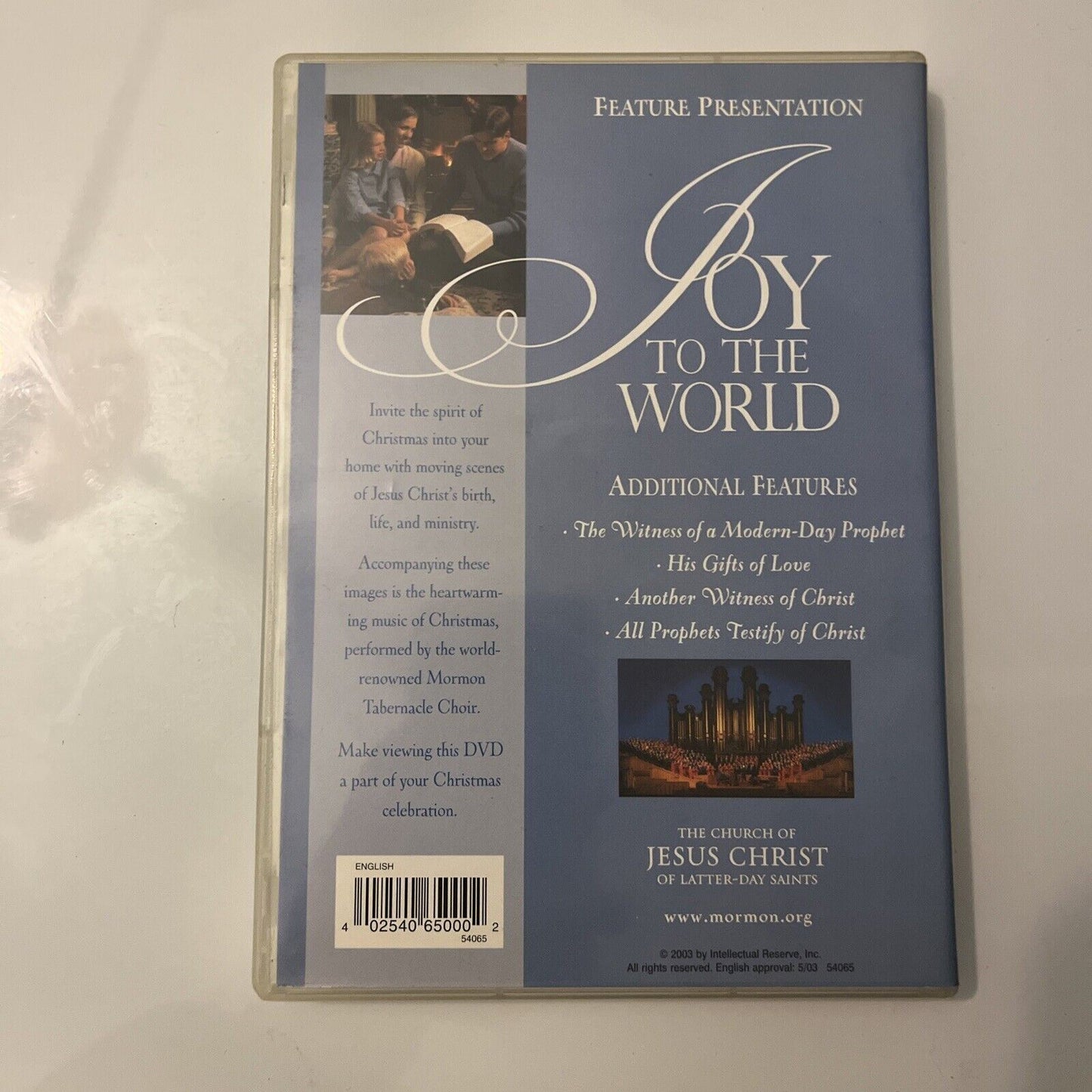 Joy to the World - Mormon Tabernacle Choir (DVD, 2003) All Regions