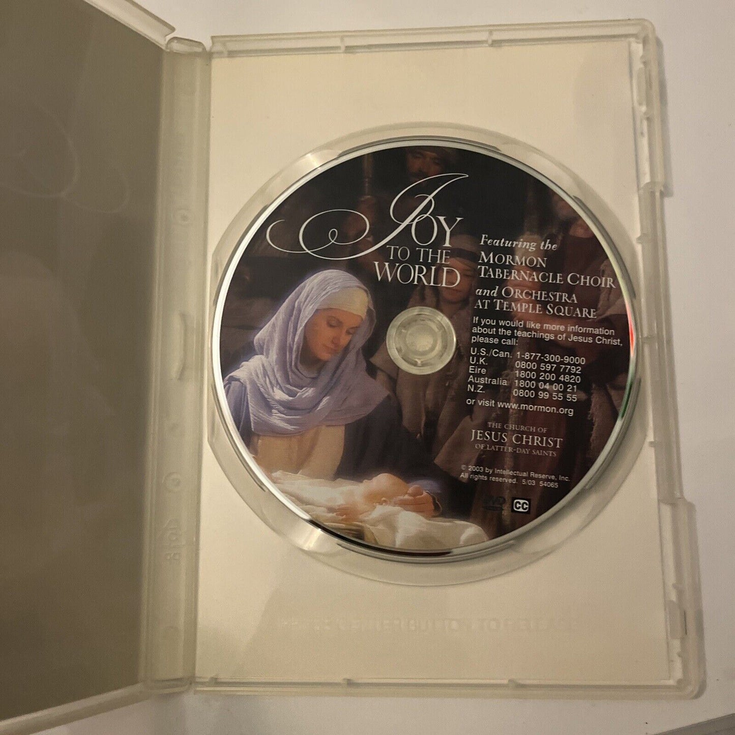 Joy to the World - Mormon Tabernacle Choir (DVD, 2003) All Regions