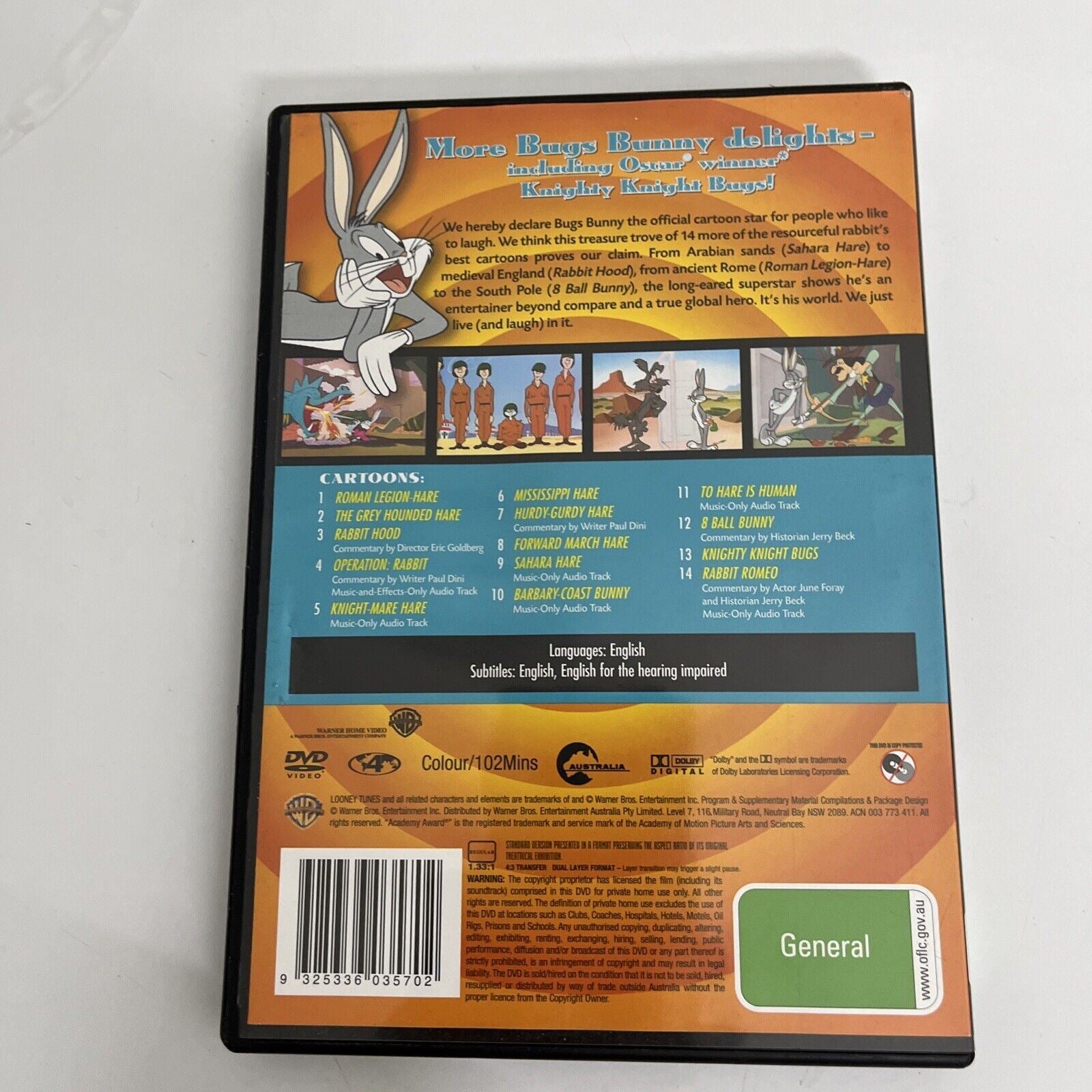 Looney Tunes Collection - Best Of Bugs Bunny : Vol 4 (DVD, 1970) Regio ...