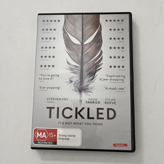 Tickled (DVD, 2016) NEW David Farrier, Dylan Reeve, David Starr, Region 4