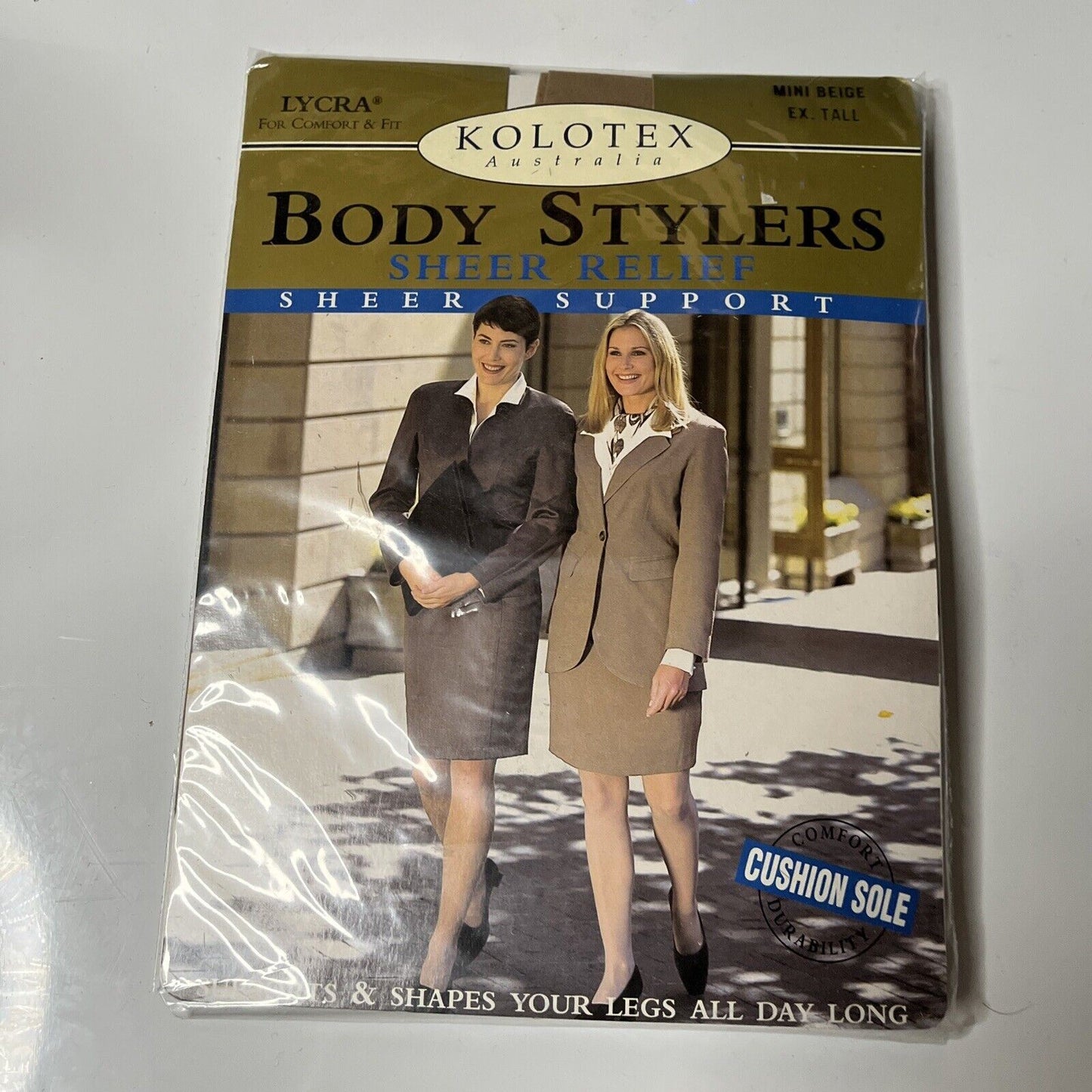 Vintage Kolotex Body Stylers Sheer Relief Sheer Support Mini Beige Extra Tall
