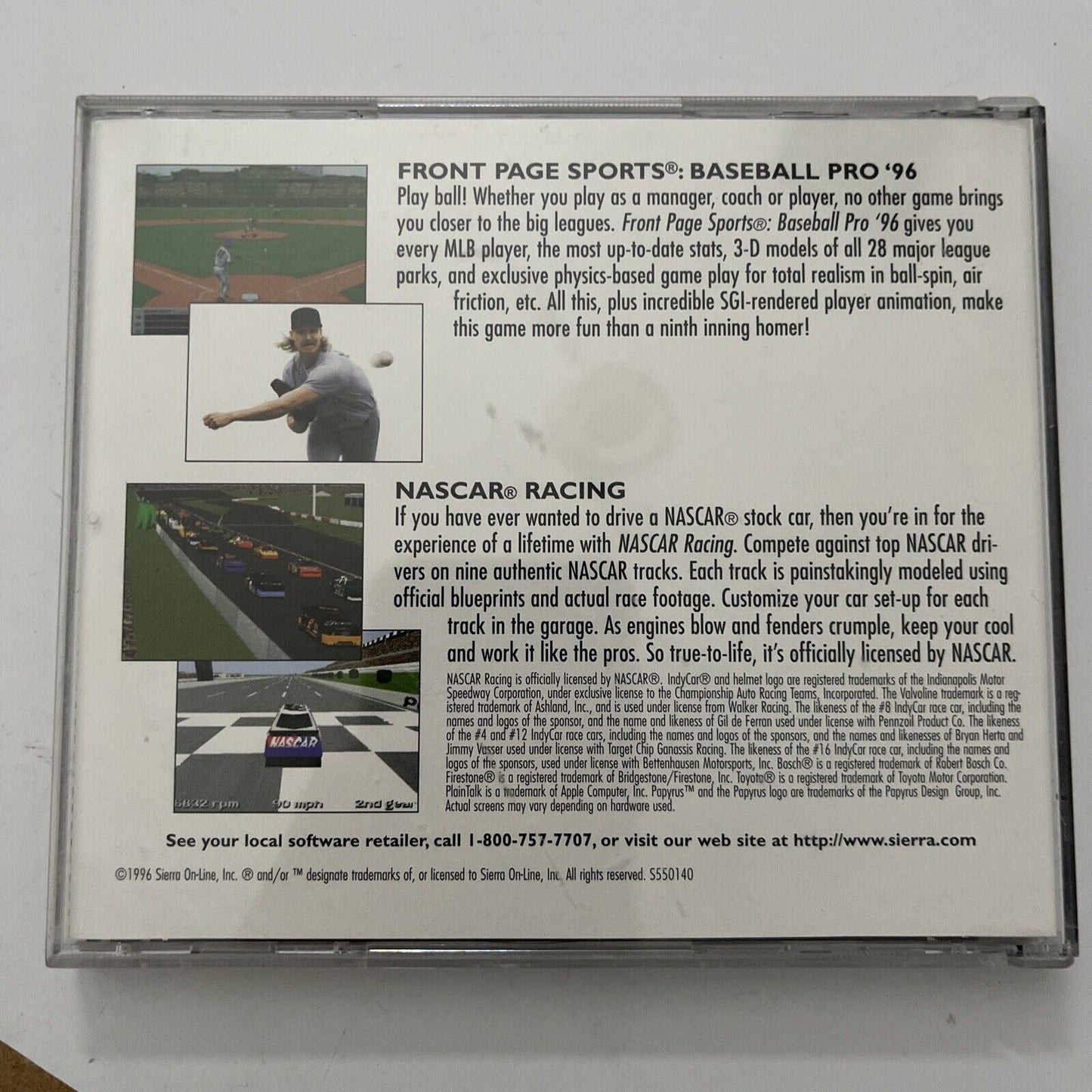 IndyCar Racing II Papyrus PC CD-ROM 1996