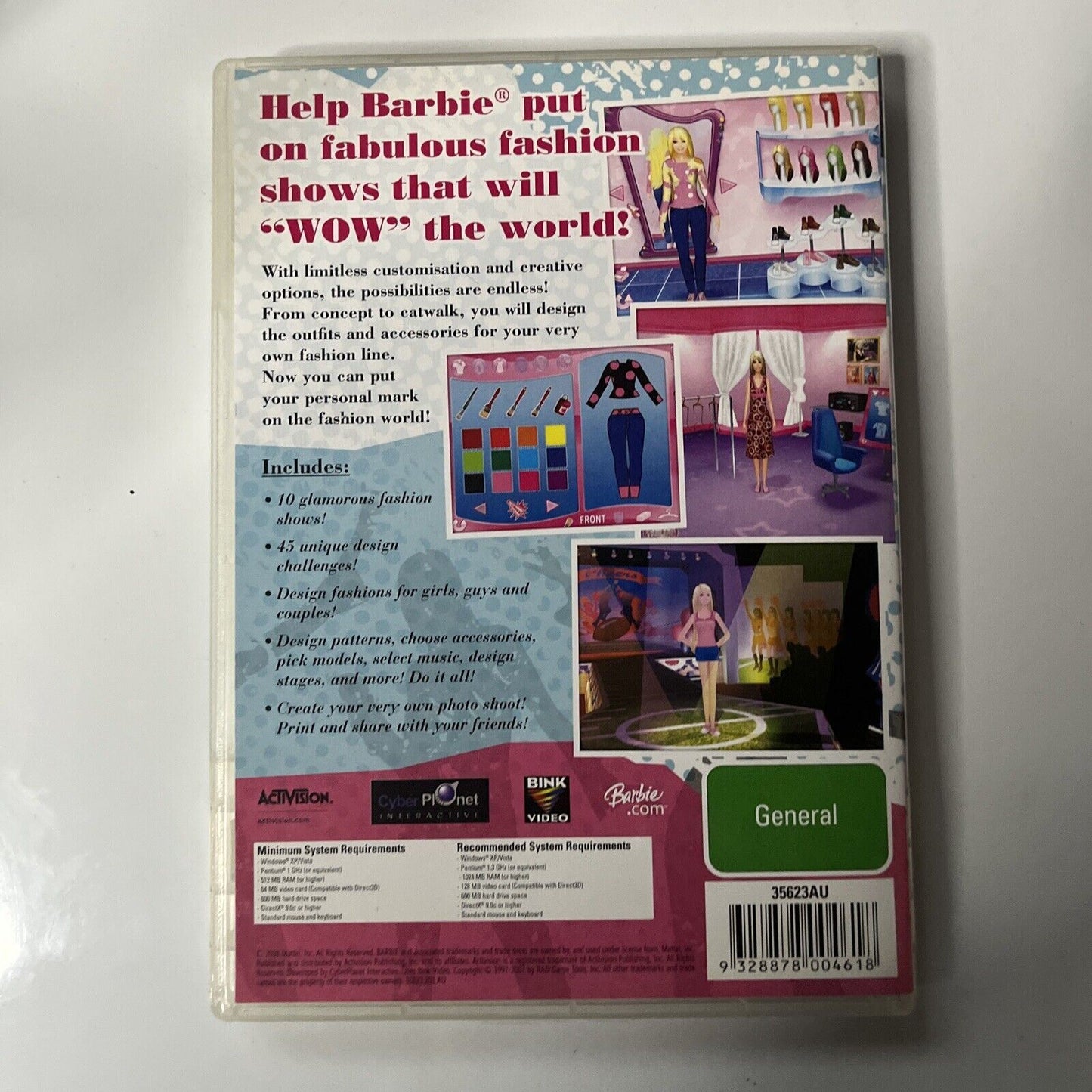 Barbie Fashion Show PC DVD-ROM Video Game