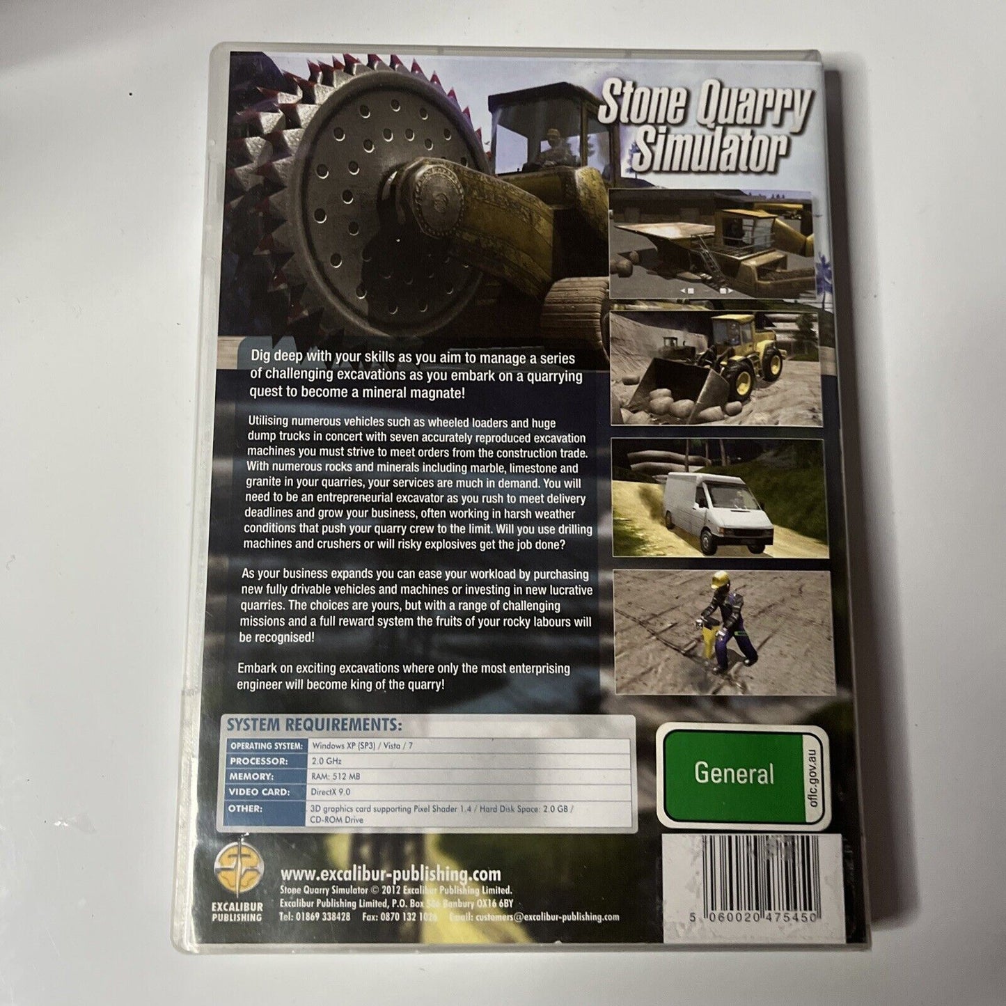 Stone Quarry Stimulator PC CD-ROM