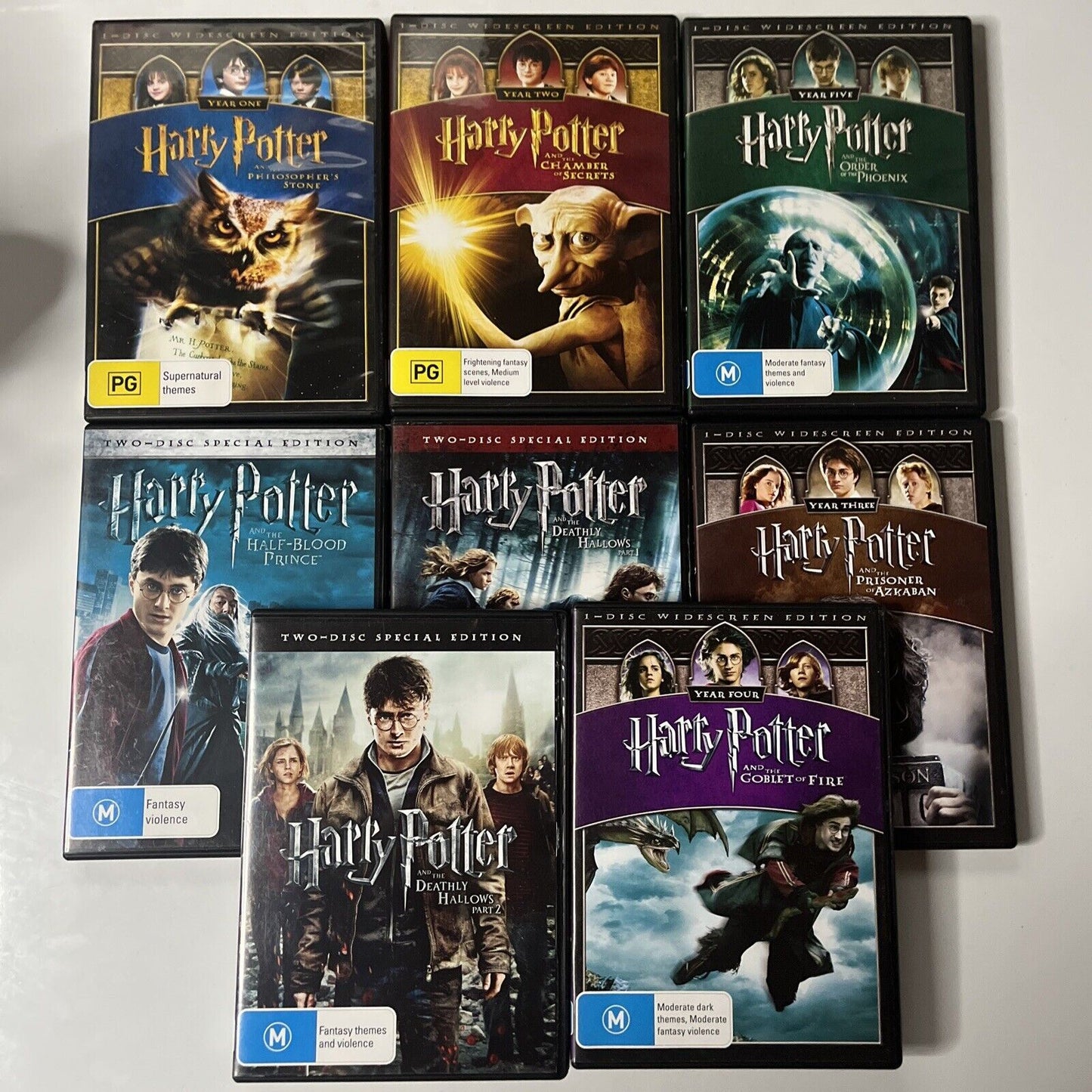 Harry Potter Movie Set 1-8 (DVD, 2011, 11-Disc) Region 4