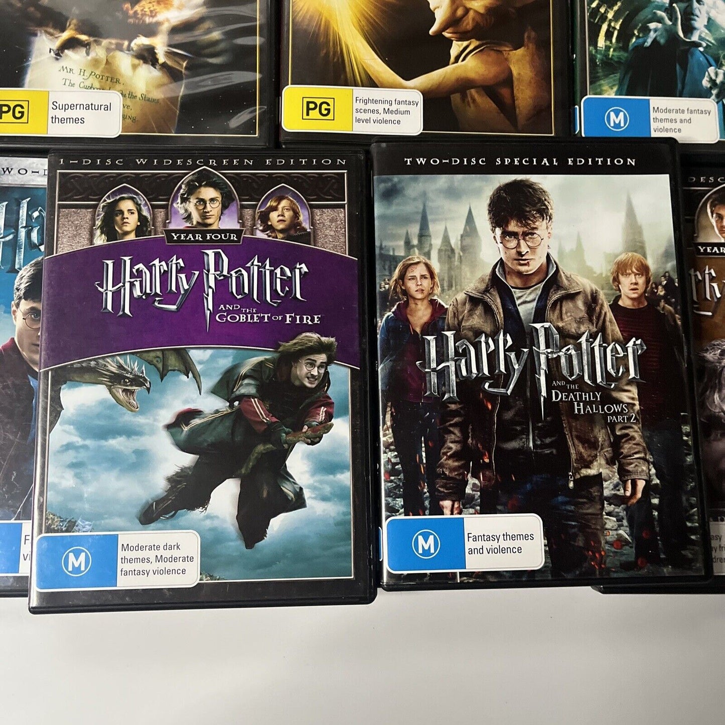 Harry Potter Movie Set 1-8 (DVD, 2011, 11-Disc) Region 4