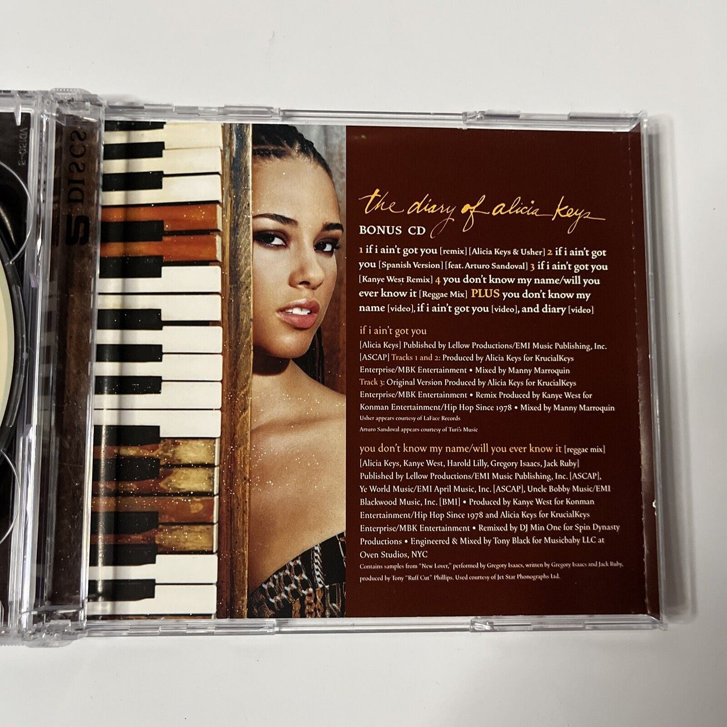 Alicia Keys - The Diary of Alicia Keys [Bonus DVD] (CD, 2004)