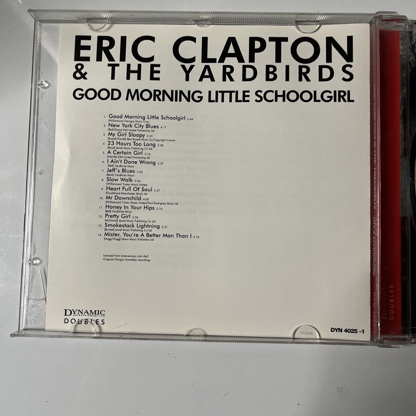 Eric Clapton & the Yardbirds - Good Morning Little Schoolgirl (CD, 1964)