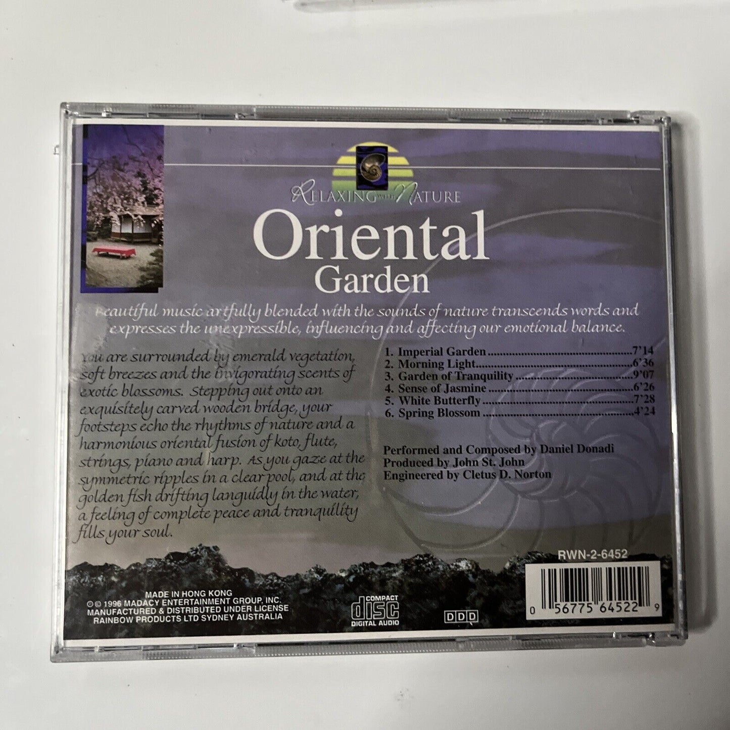 Daniel Donadi – Oriental Garden - Relaxing with Nature (CD, 1996)