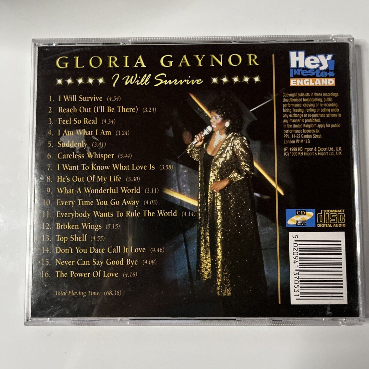 Gloria Gaynor - I Will Survive (CD, 1999)