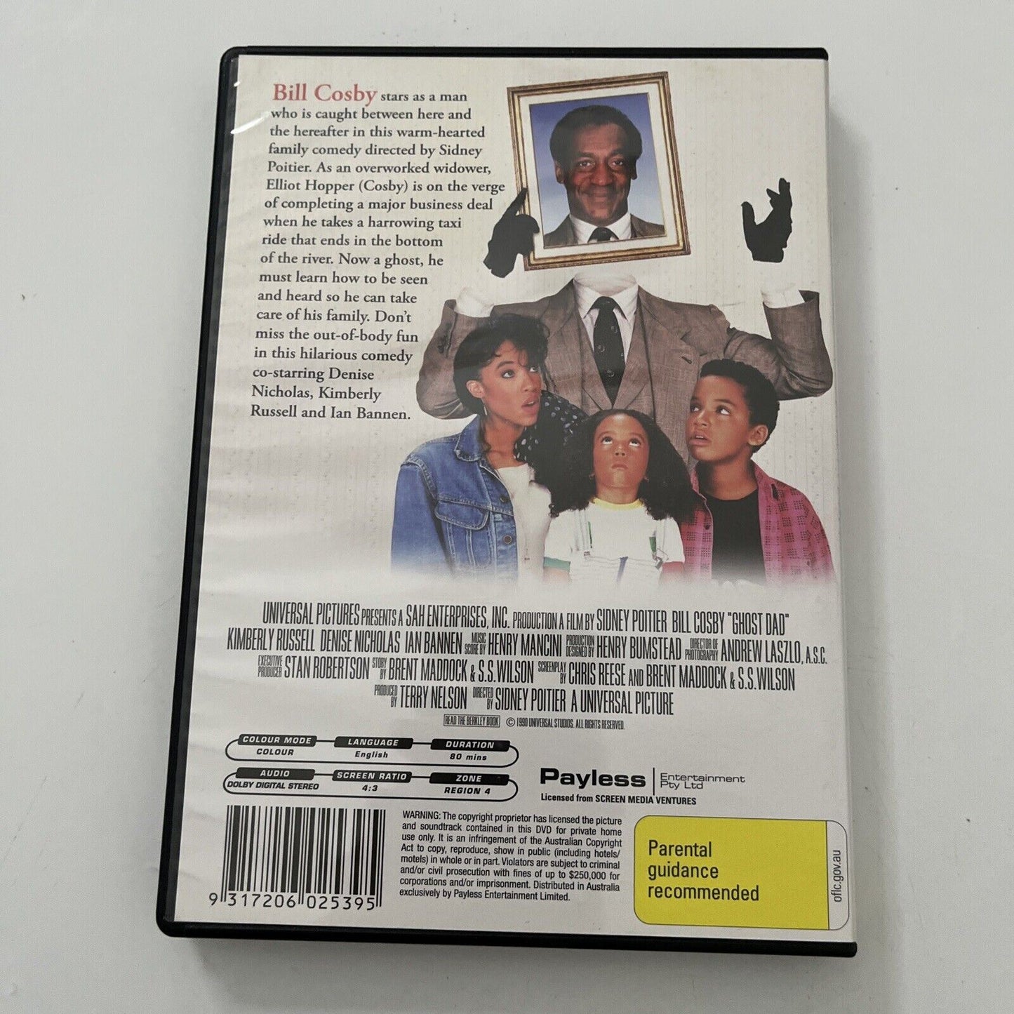 Ghost Dad (DVD, 1990) NEW Bill Cosby Region 4