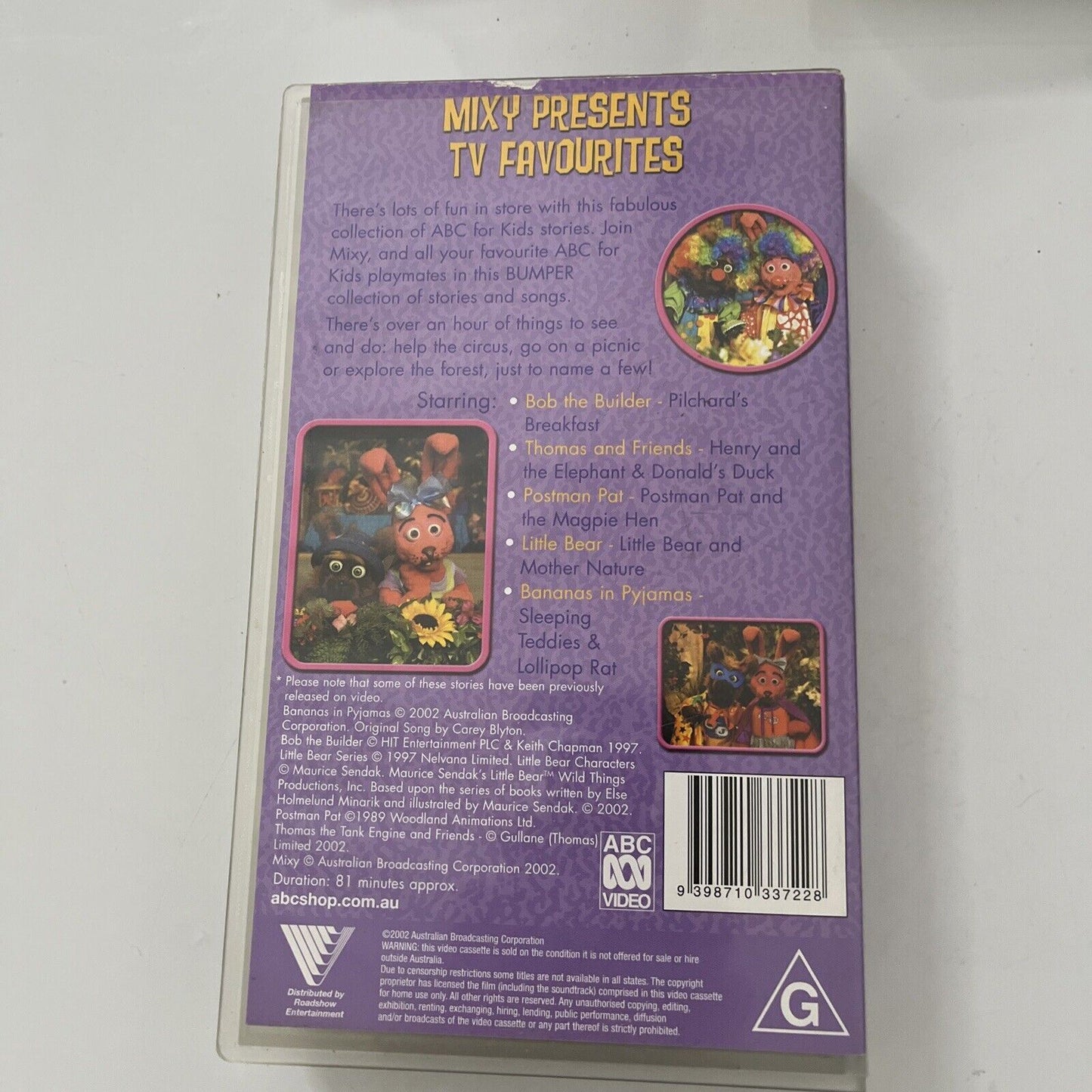 Mixy Presents TV Favorites (VHS, 2002) PAL