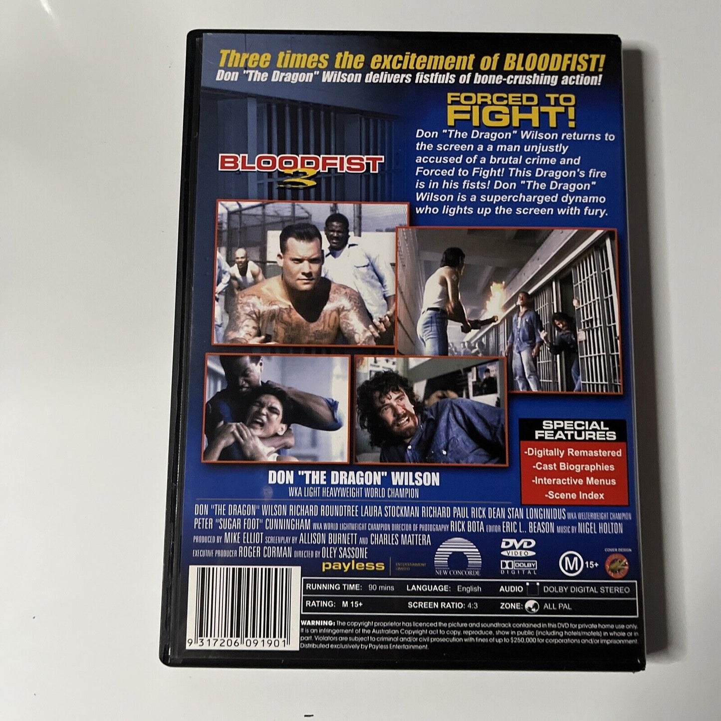 Forced to Fight! / Bloodfist 3 (DVD) Don "The Dragon" Wilson  NEW All Regions