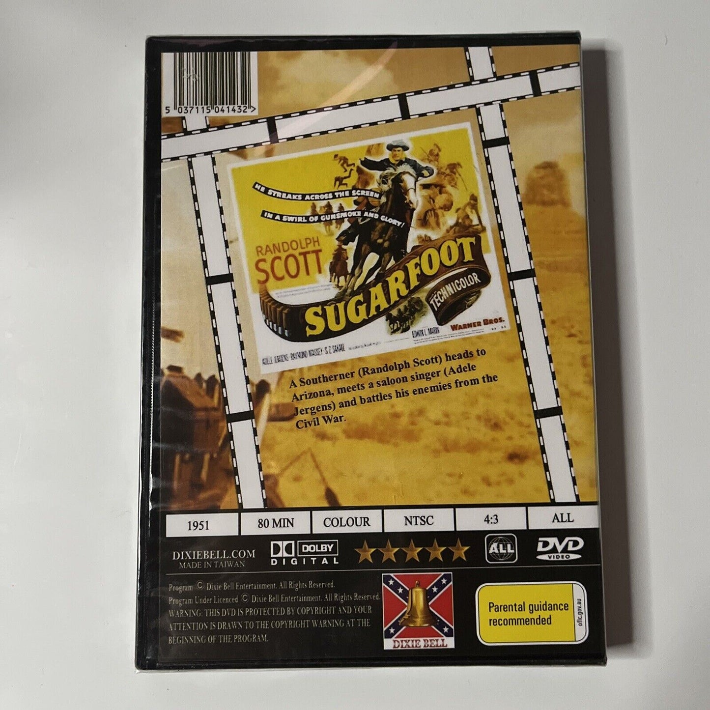 *New Sealed* Sugarfoot (DVD, 1951) Randolph Scott. NEW All Regions