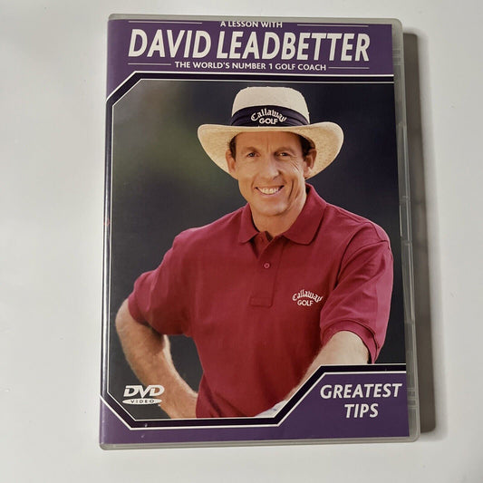 A Lesson With David Leadbetter - Greatest Tips (DVD, 1997) NEW All Regions