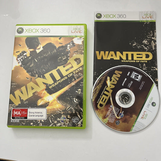 Wanted Weapons Of Fate XBOX 360 Manual PAL