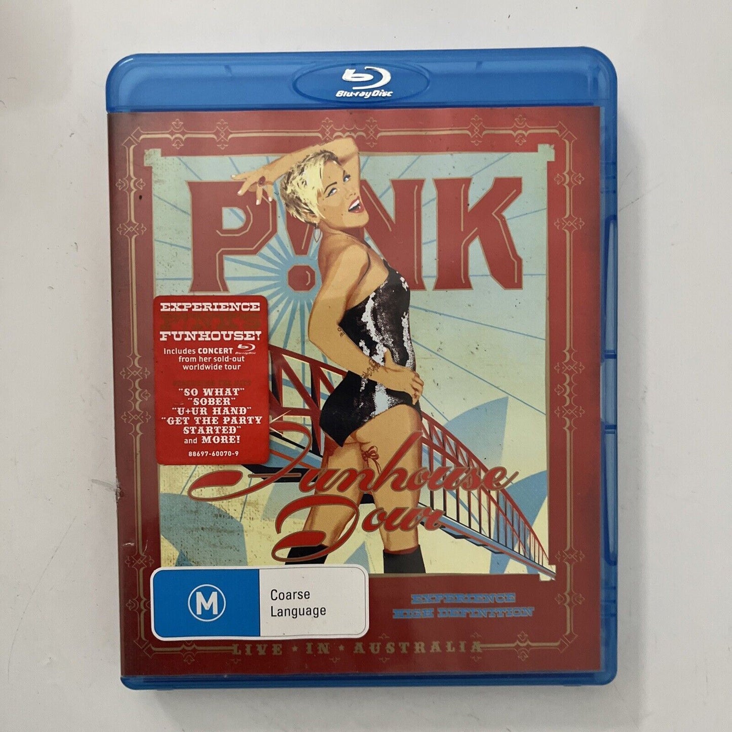P!nk - Funhouse Tour: Live in Australia (Blu-Ray Disc, 2009)   All Regions