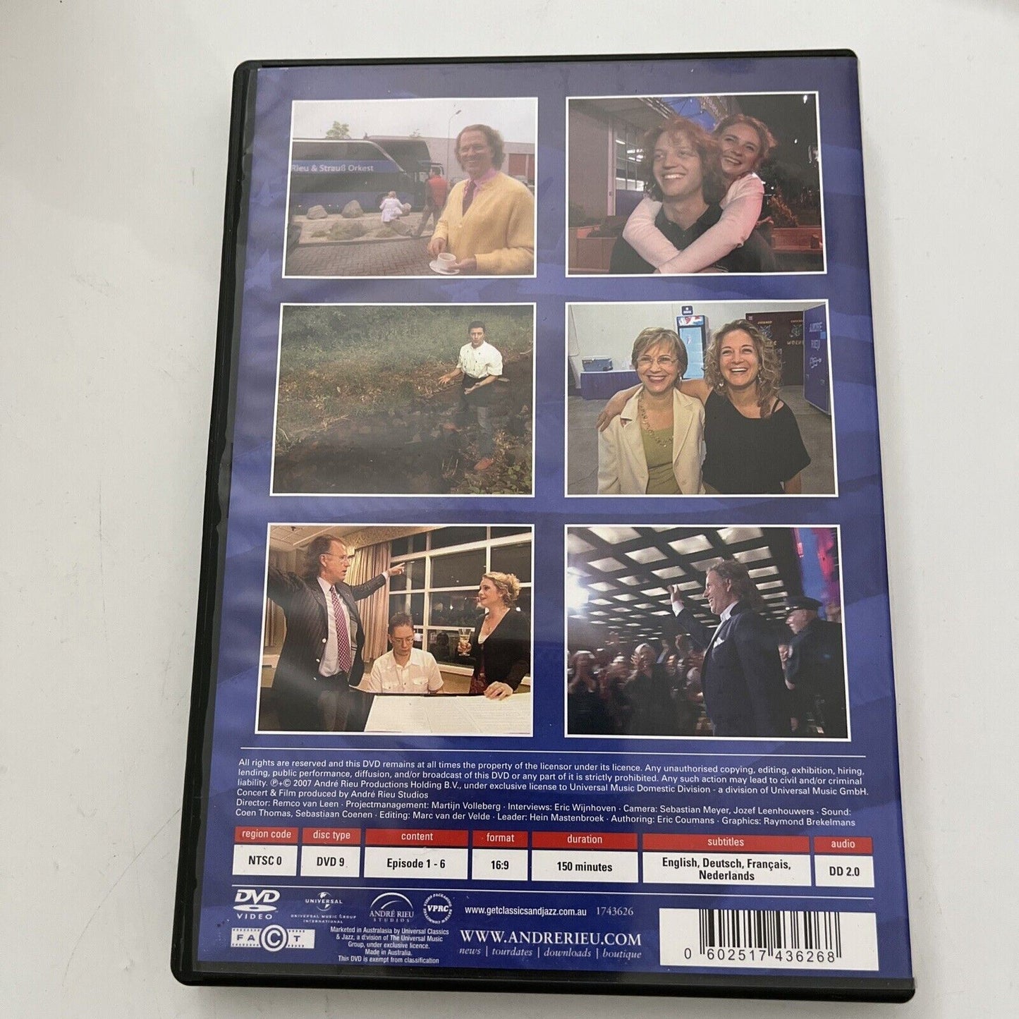 Andre Rieu: On His Way to New York (DVD, 2007) NEW Region Free