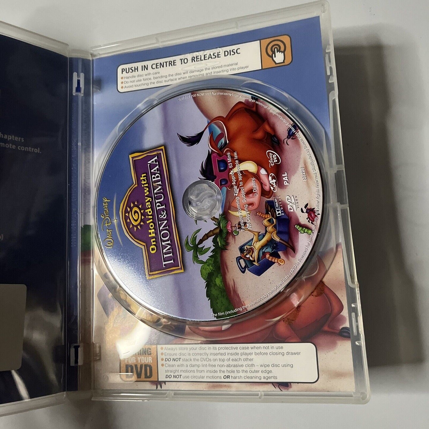 On Holiday With Timon & Pumbaa (DVD) Region 4 Walt Disney