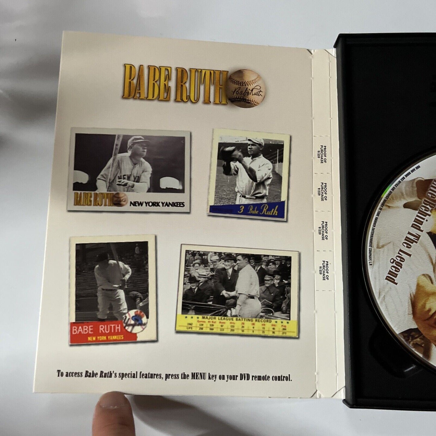 Babe Ruth - The Life Behind the Legend (DVD, 2002) HBO Region 1