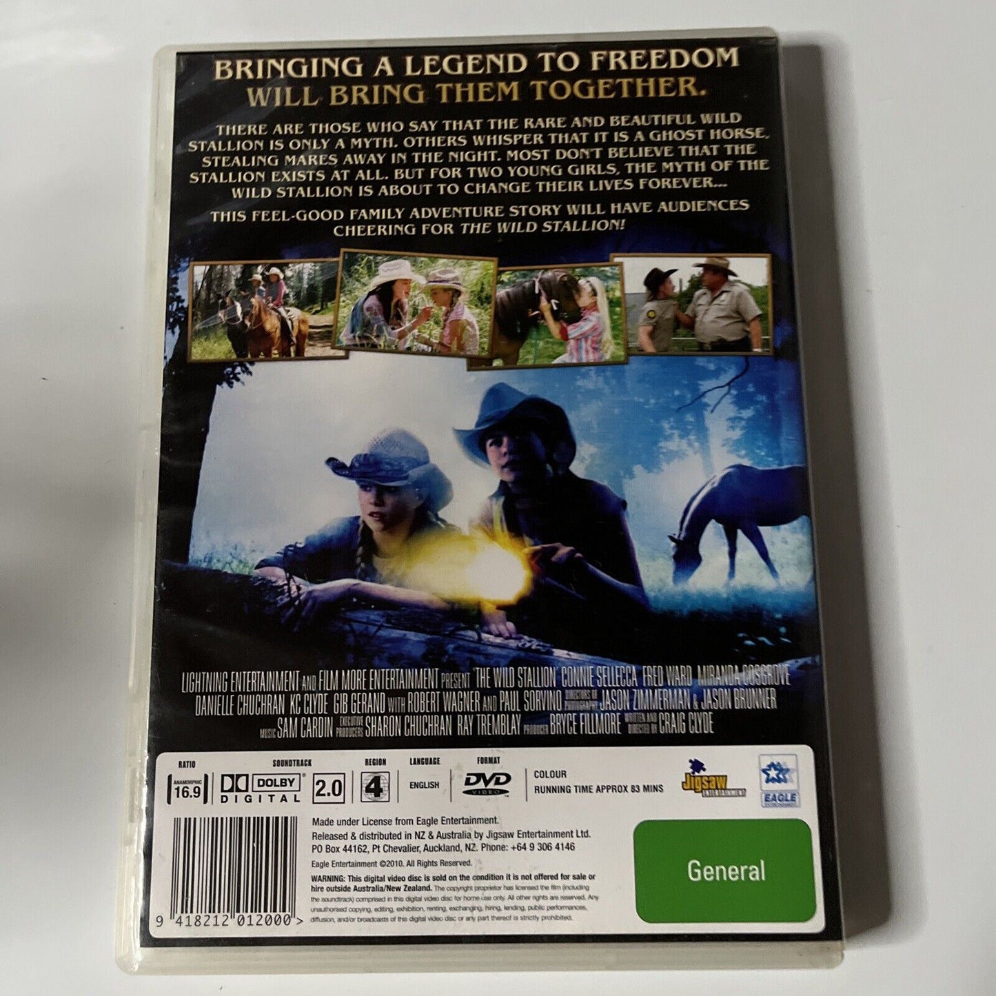 The Wild Stallion (DVD, 2010) Connie Sellecca NEW Region 4