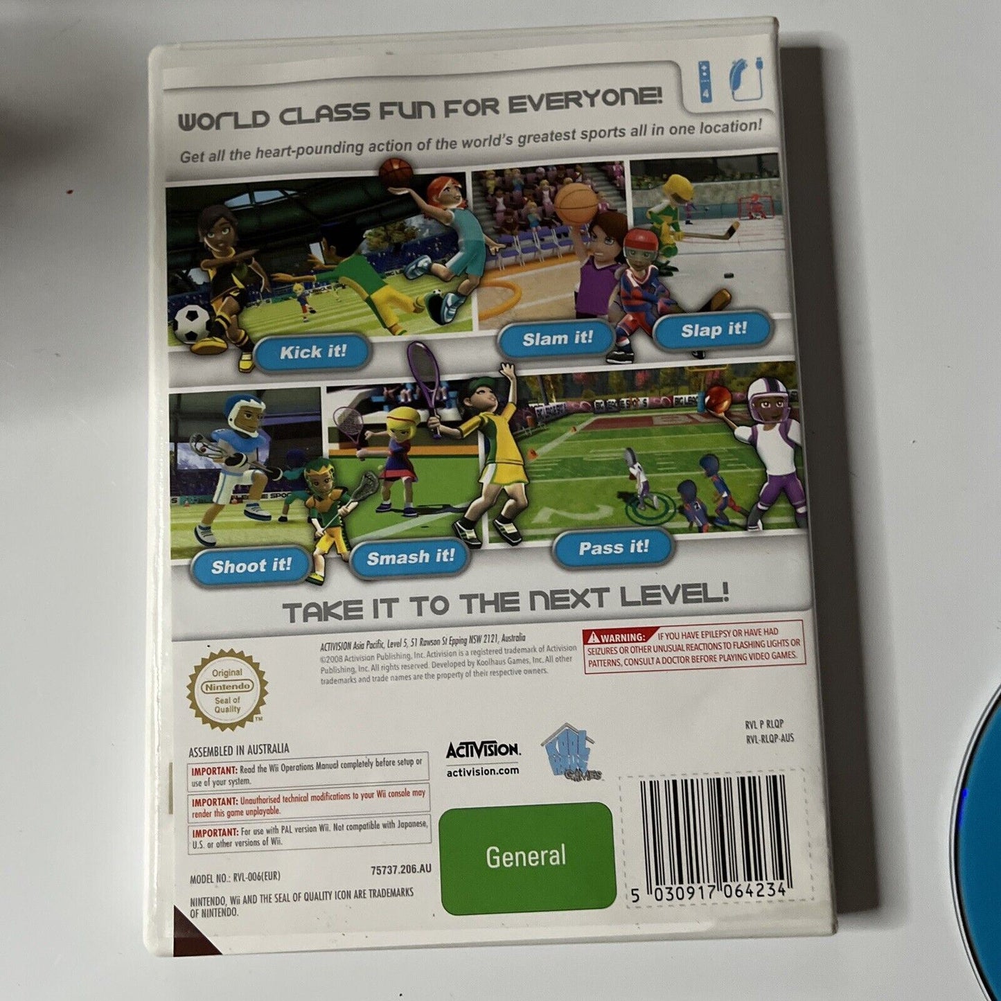 World Championship Sports - Nintendo Wii Game (PAL) Instruction manual included